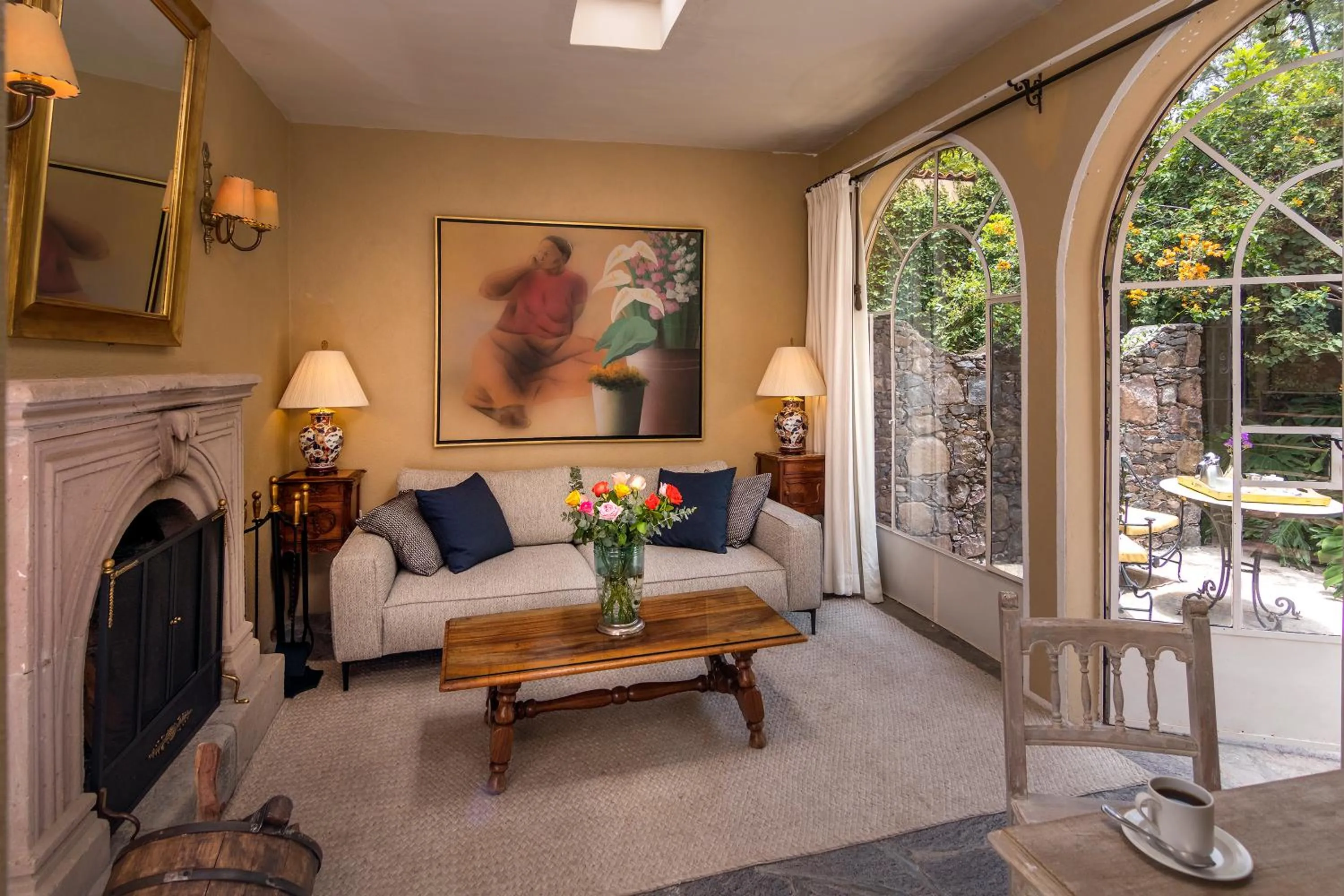 Seating area in Villa Santa Mónica