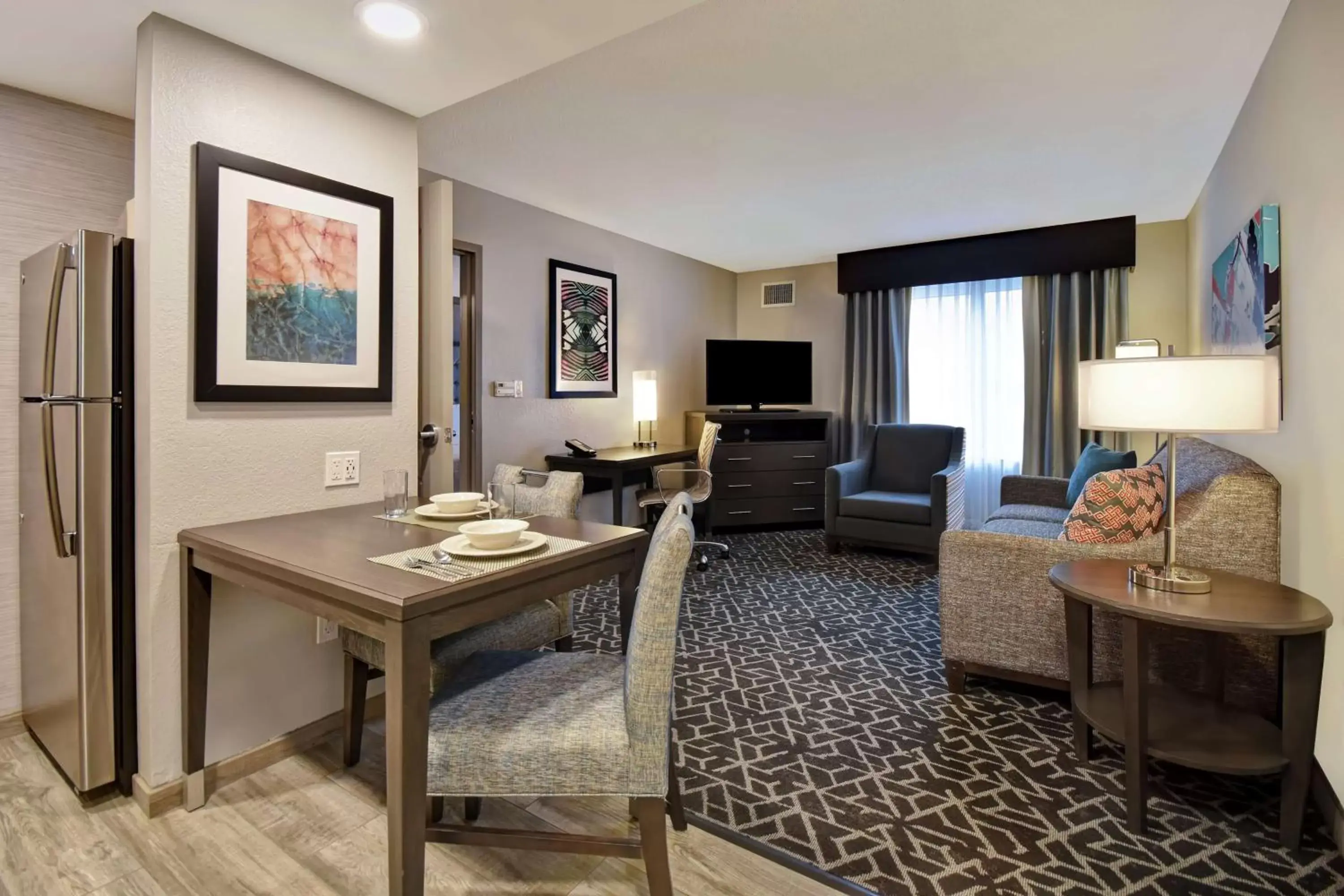 Living room, Seating Area in Homewood Suites by Hilton Edgewater-NYC Area
