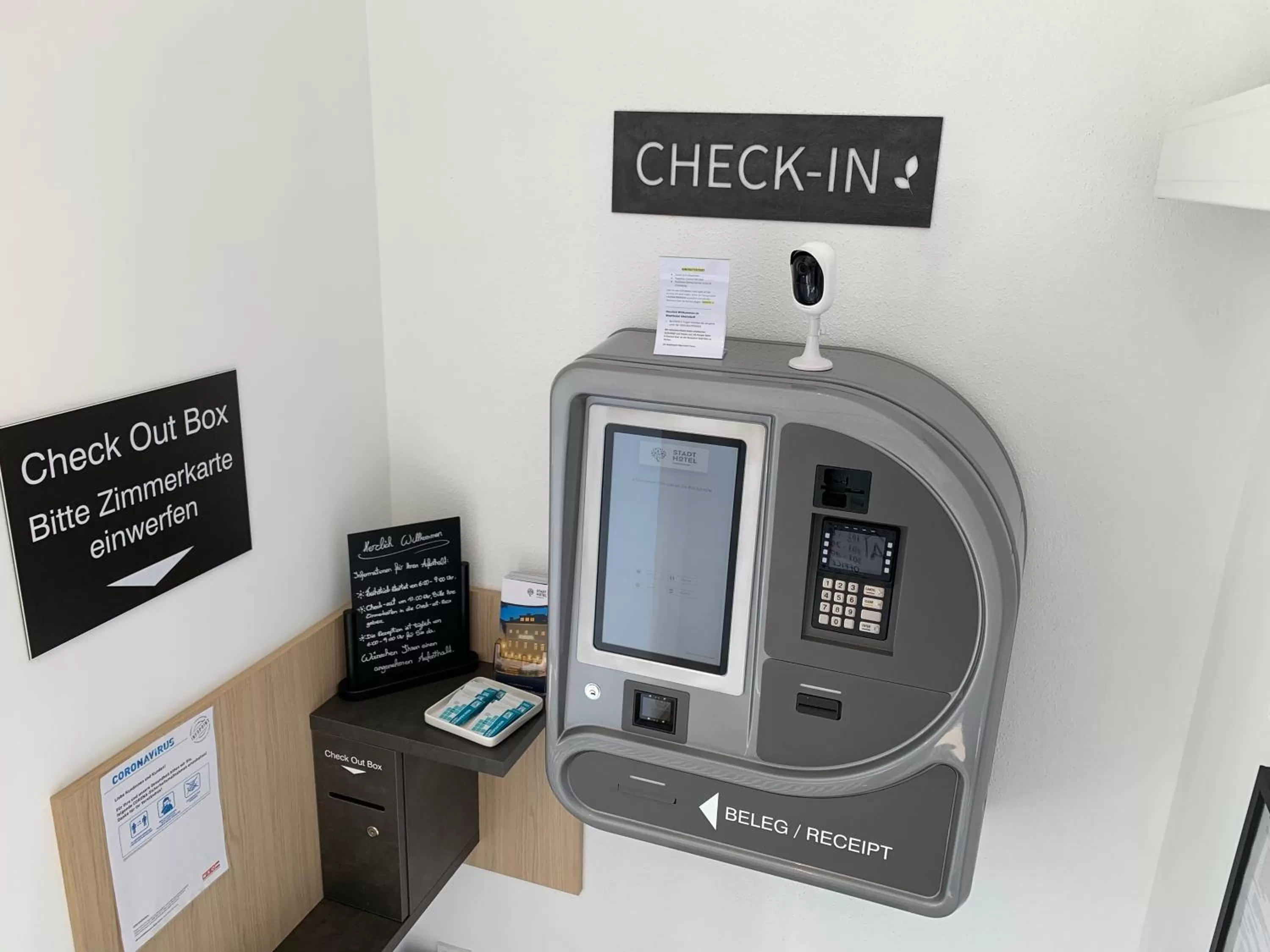 Lobby or reception in Stadthotel Oberndorf