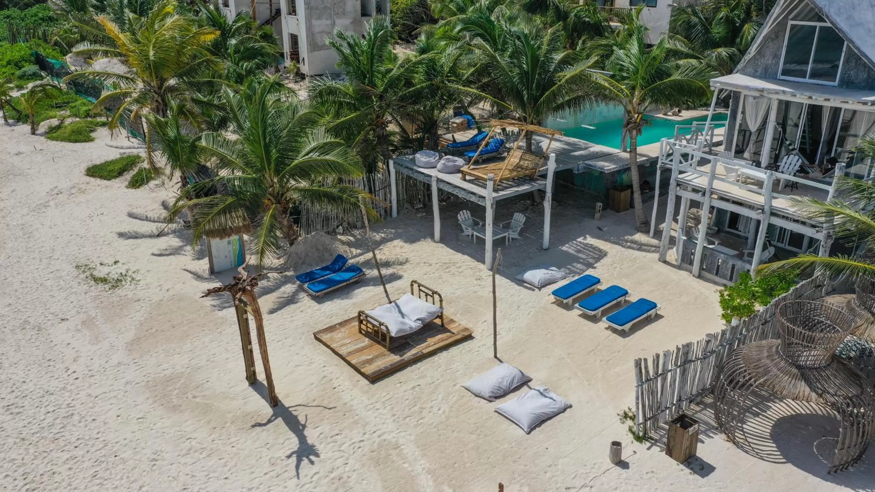 Property building in Posada Lamar Tulum Beach Front and Pool