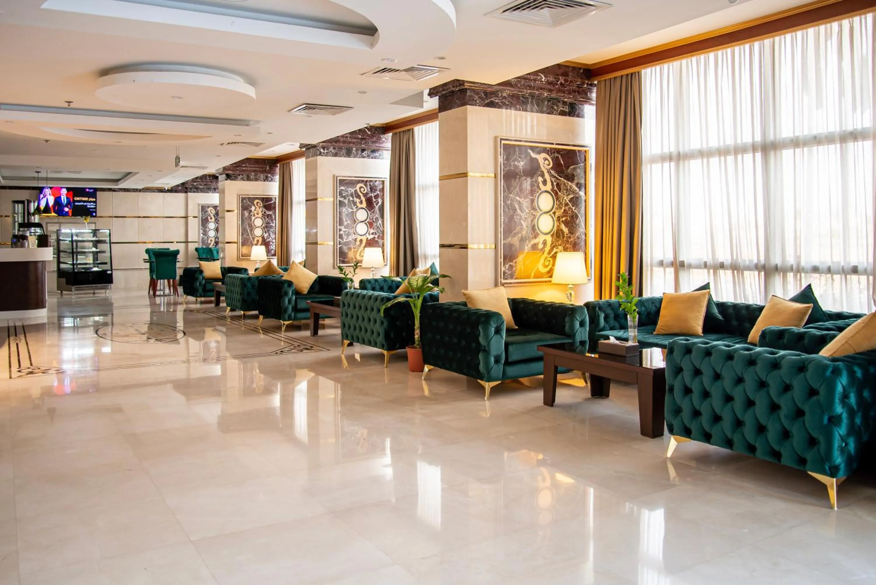 Seating area in Crown Town Hotel