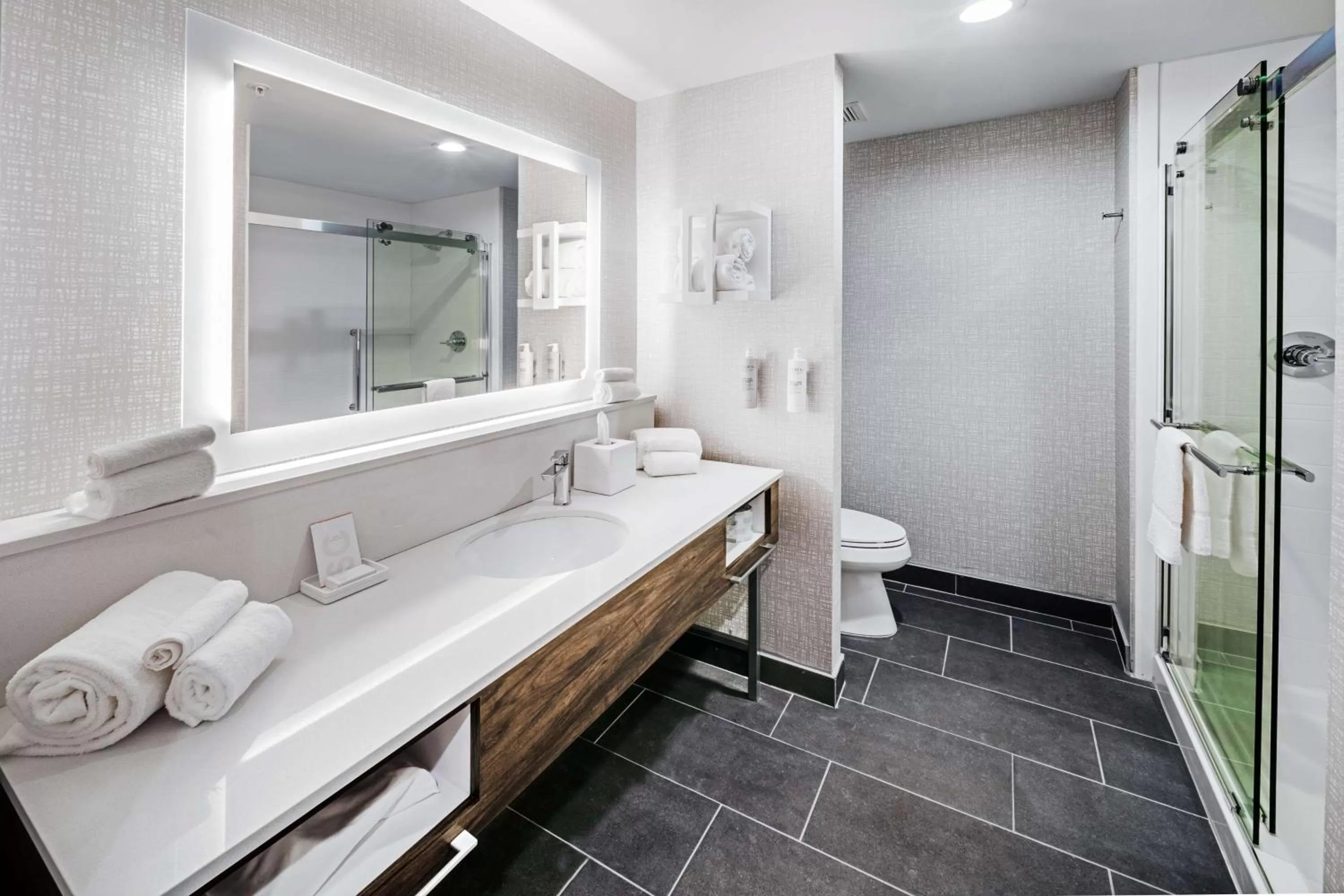 Bathroom, Bed in Hampton Inn & Suites Canyon, Tx