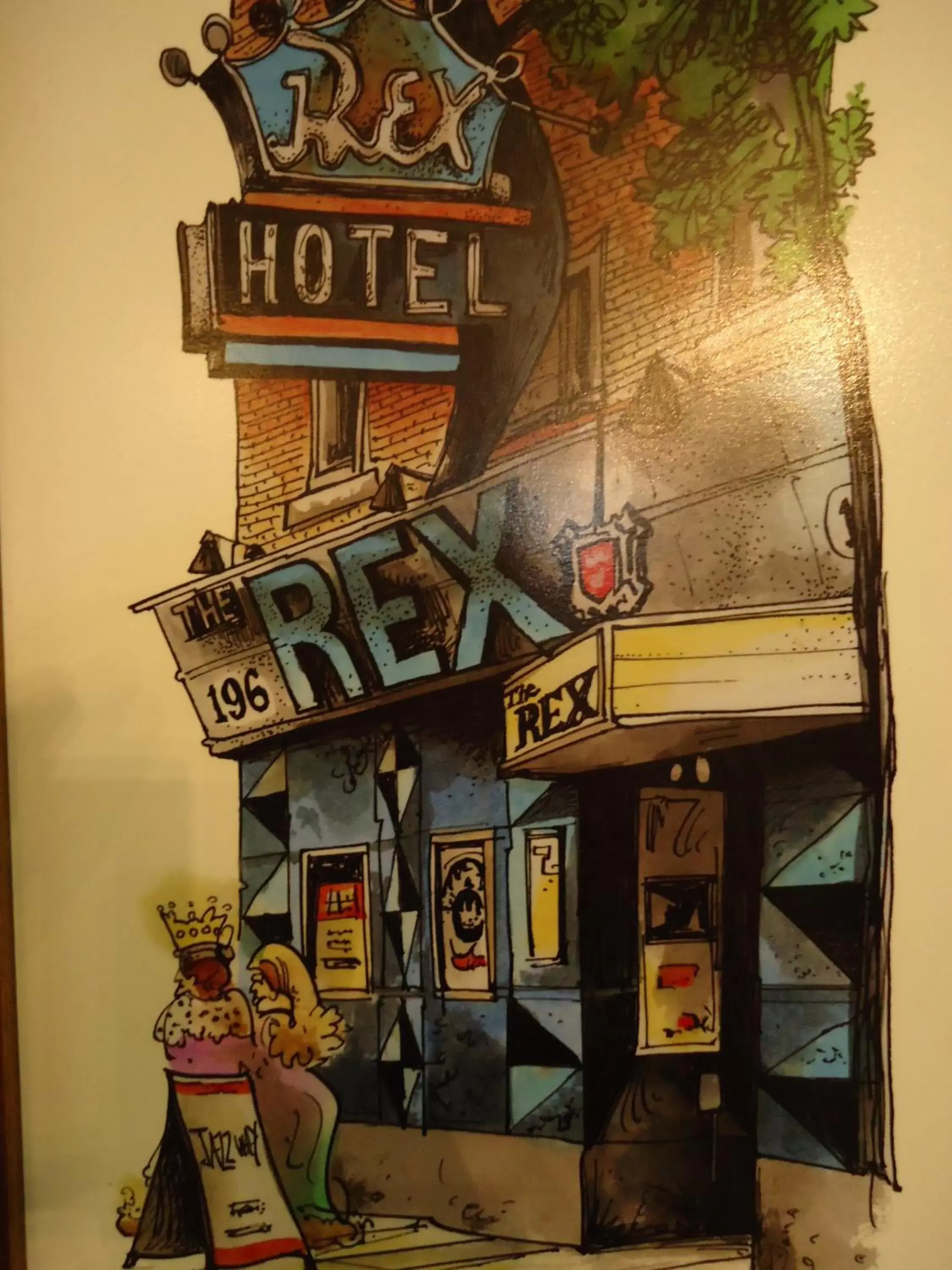 Facade/entrance in The Rex Hotel Jazz & Blues Bar