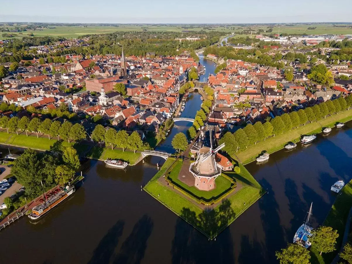 Bird's eye view, Bird's-eye View in Boutiquehotel Dokkum