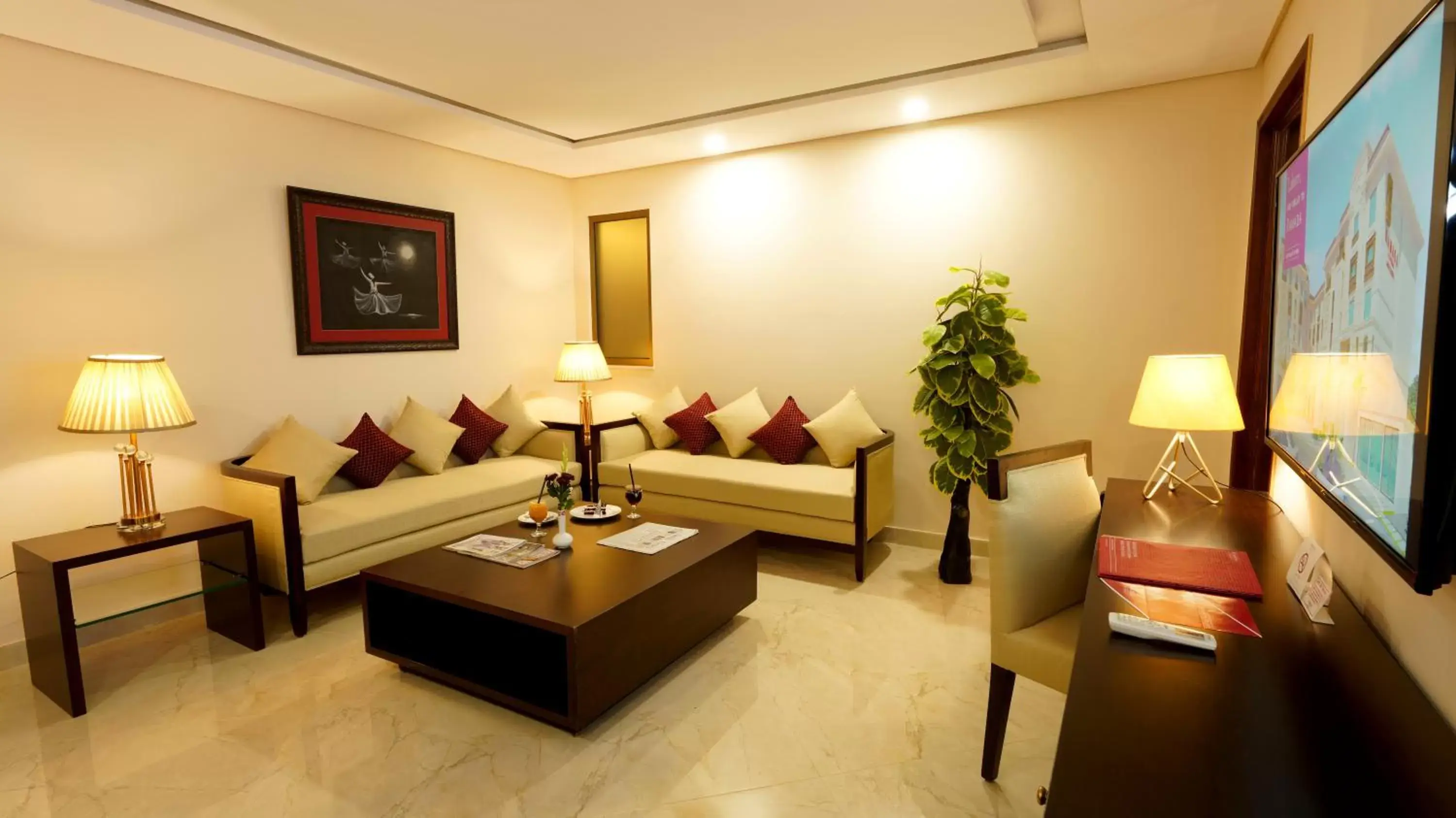 Living room, Seating Area in Ramada by Wyndham Lahore Gulberg II