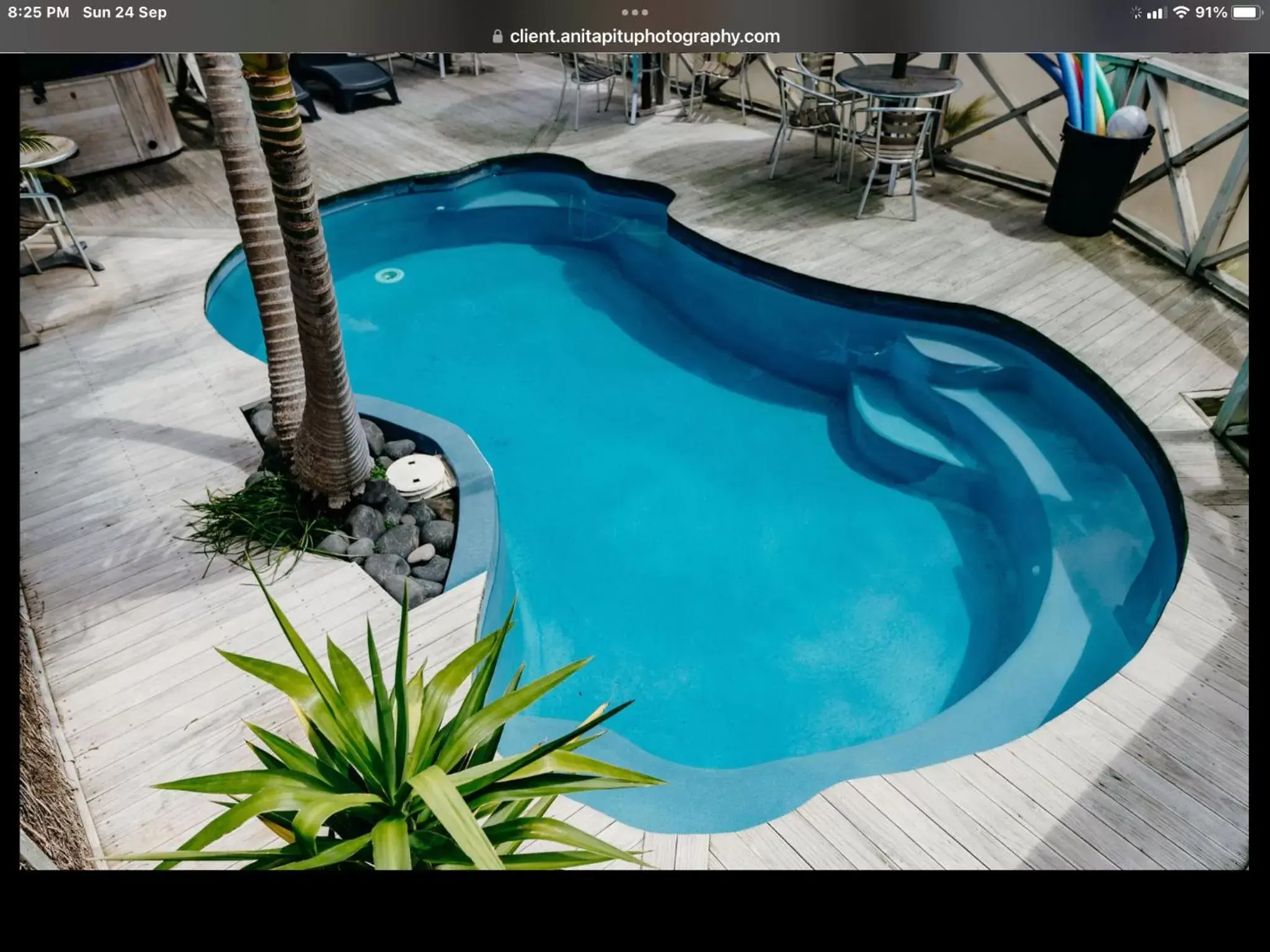 Pool View in Anchor Lodge Motel