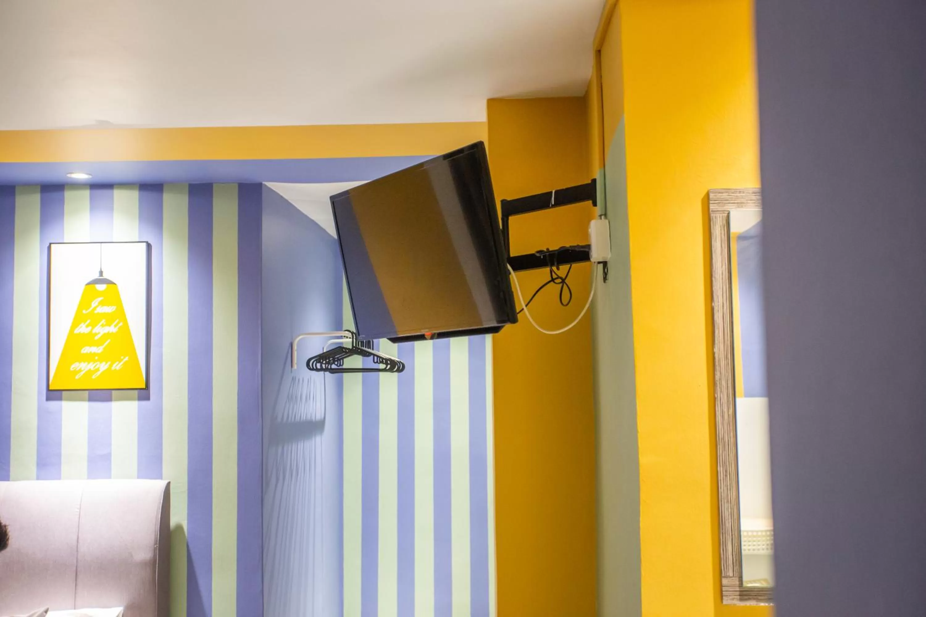 TV/Entertainment Center in The Cave By Cactus Hotel Skudai