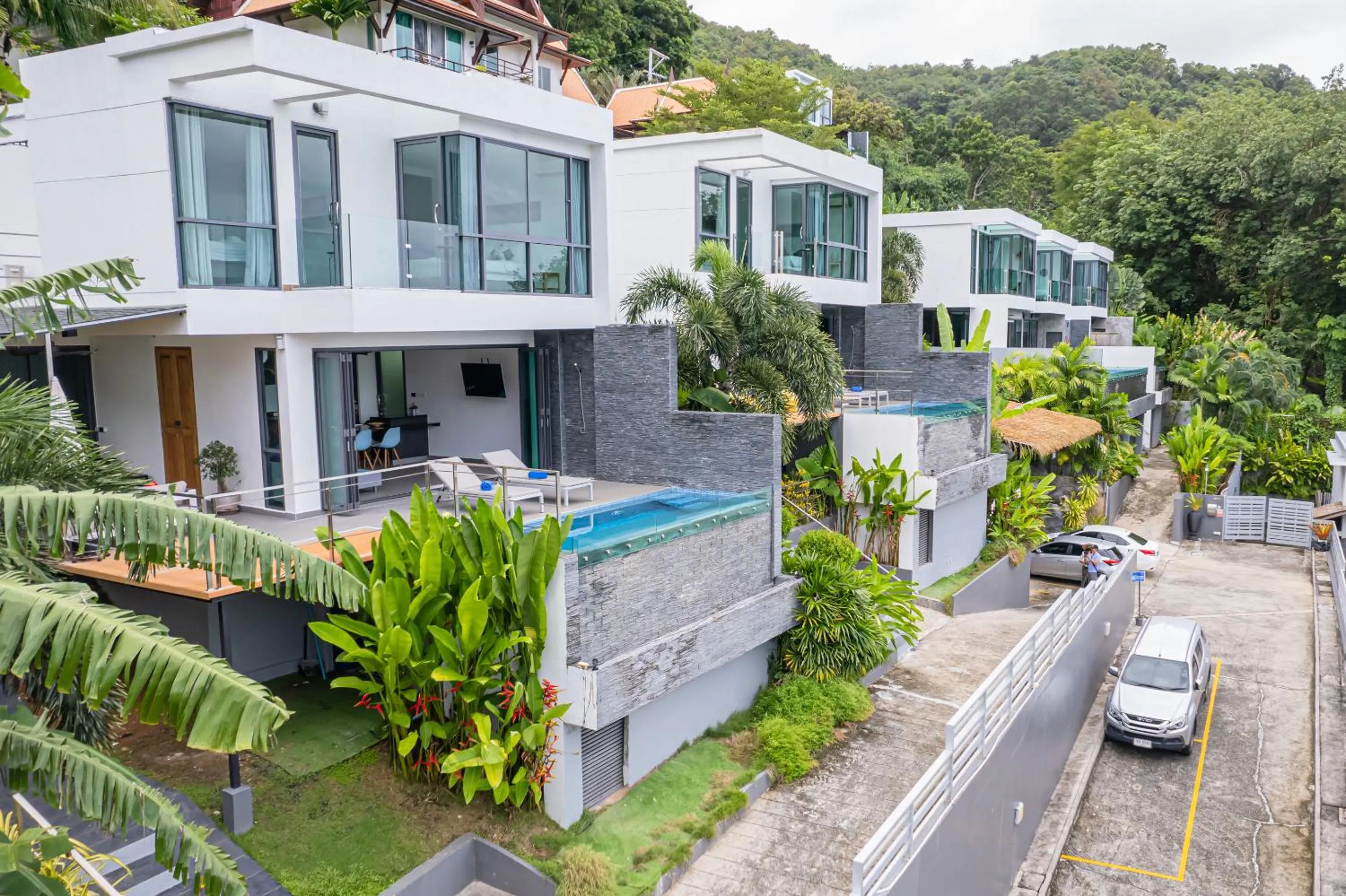 Property building in Baan Saint-Tropez Seaview Villas Kata Beach