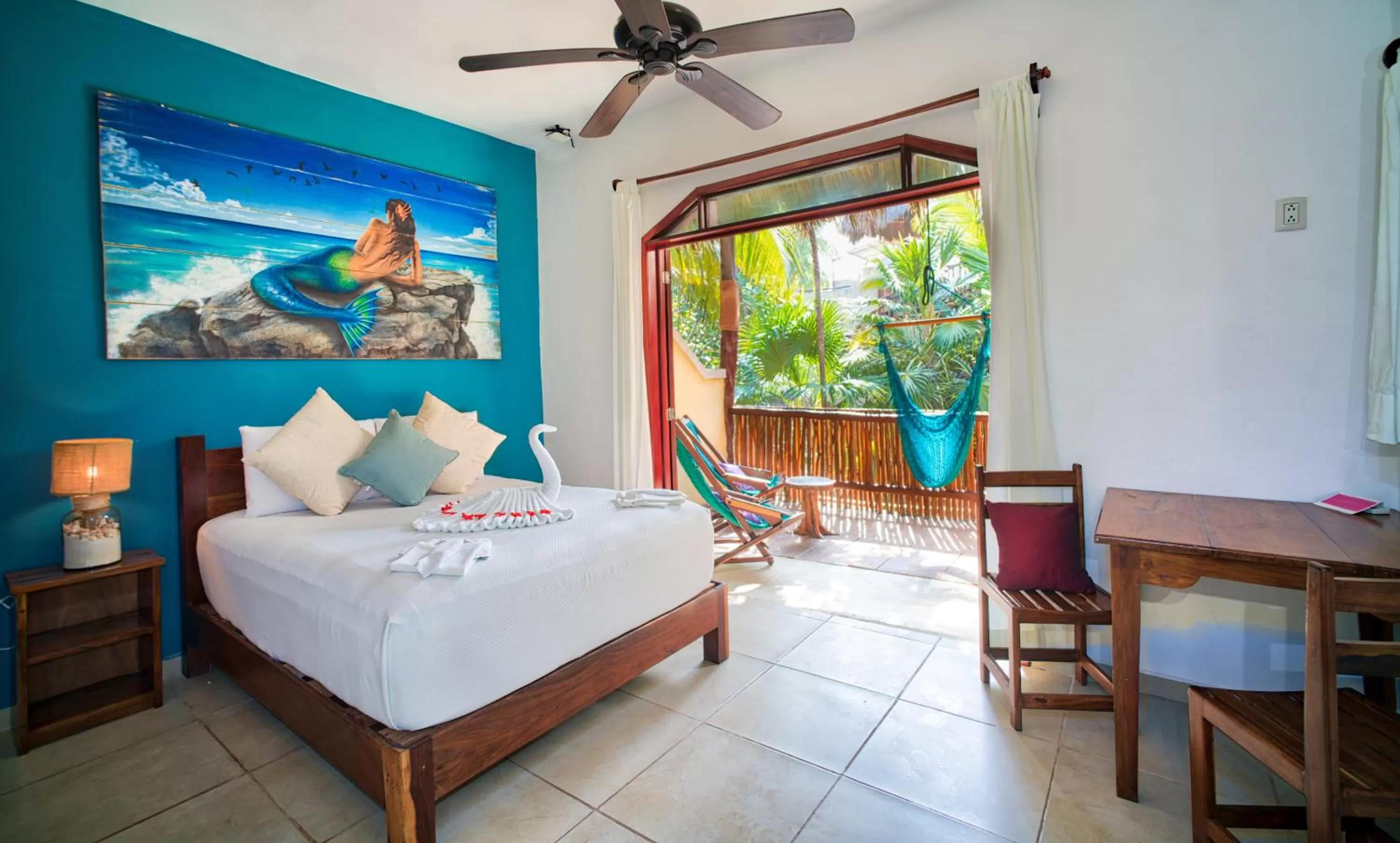 Photo of the whole room, Bed in Playa Canek Beachfront Eco Hotel