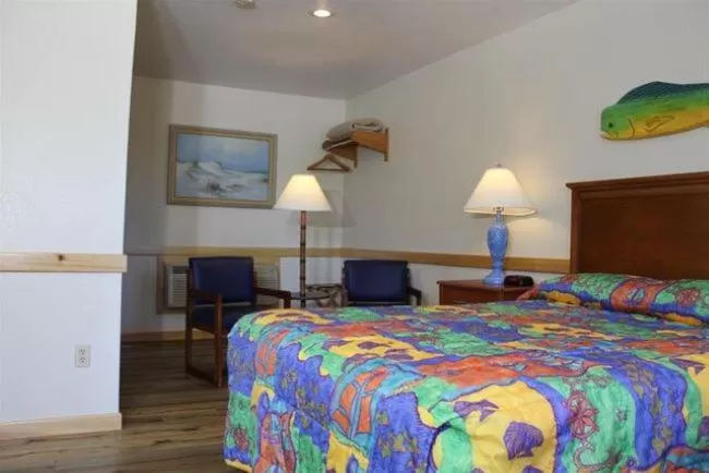 Bed in Pony Island Inn