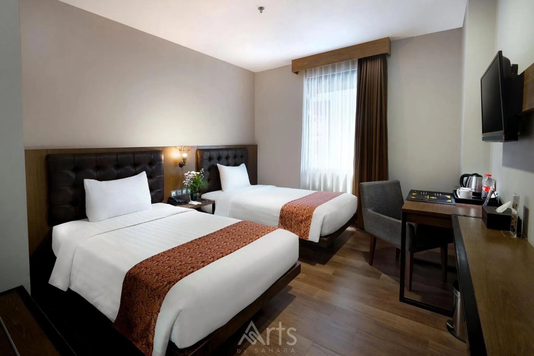 Bed in Grand Kangen Hotel Urip Sumoharjo