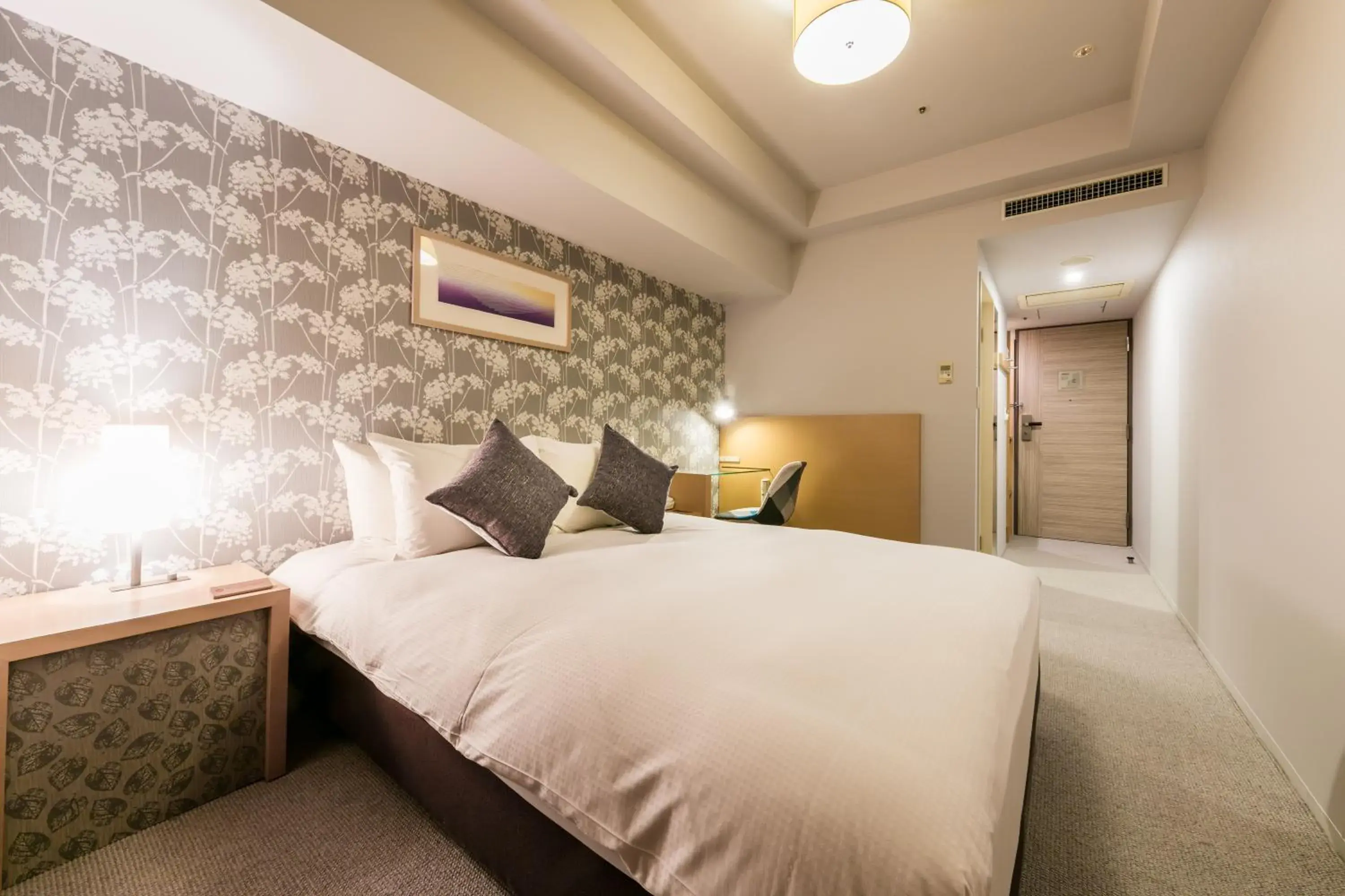 Bed in Hotel Resol Trinity Sapporo