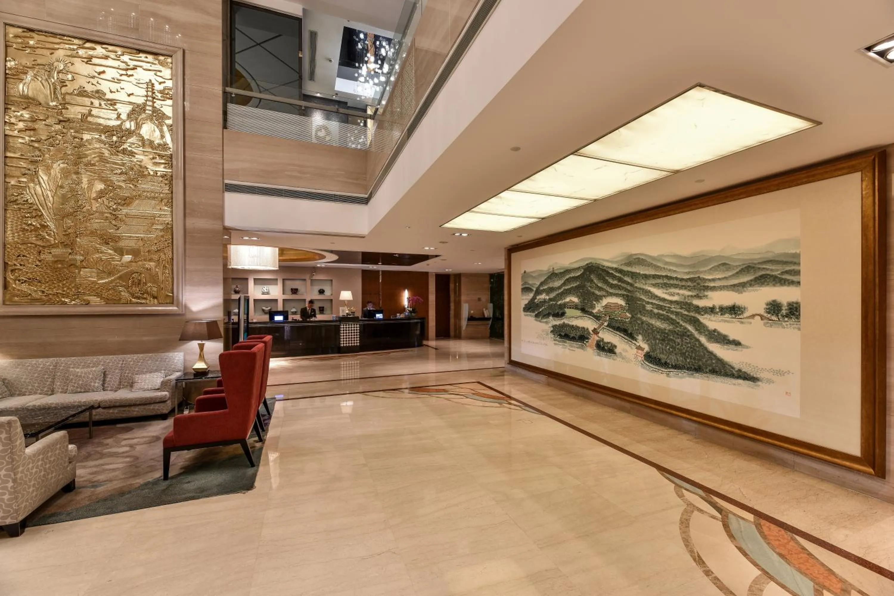 Lobby or reception in Hotel Equatorial Shanghai