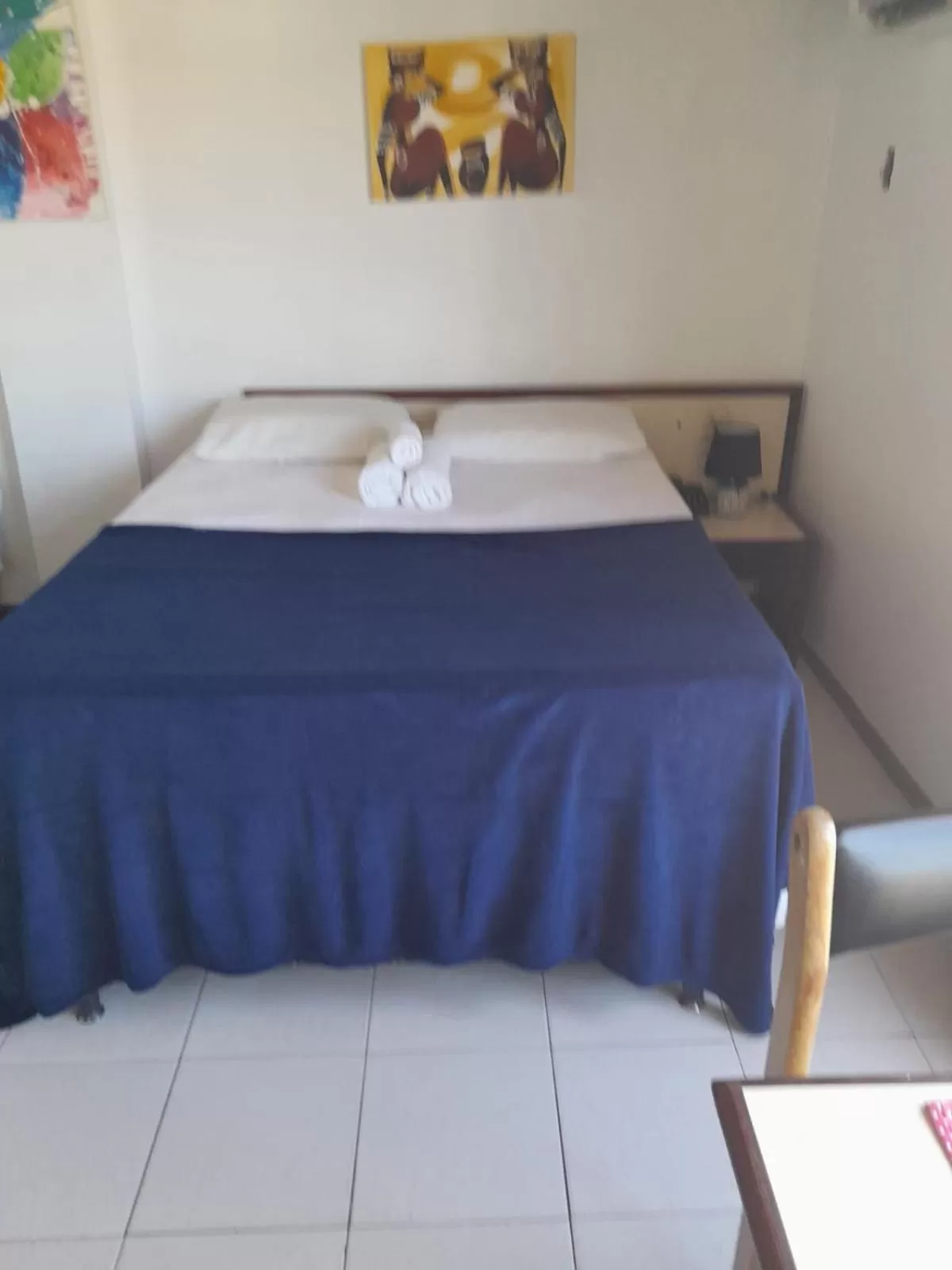 Bed in Sonia Flat Tambaú - Apartamento vista mar no Mano's Royal Hotel