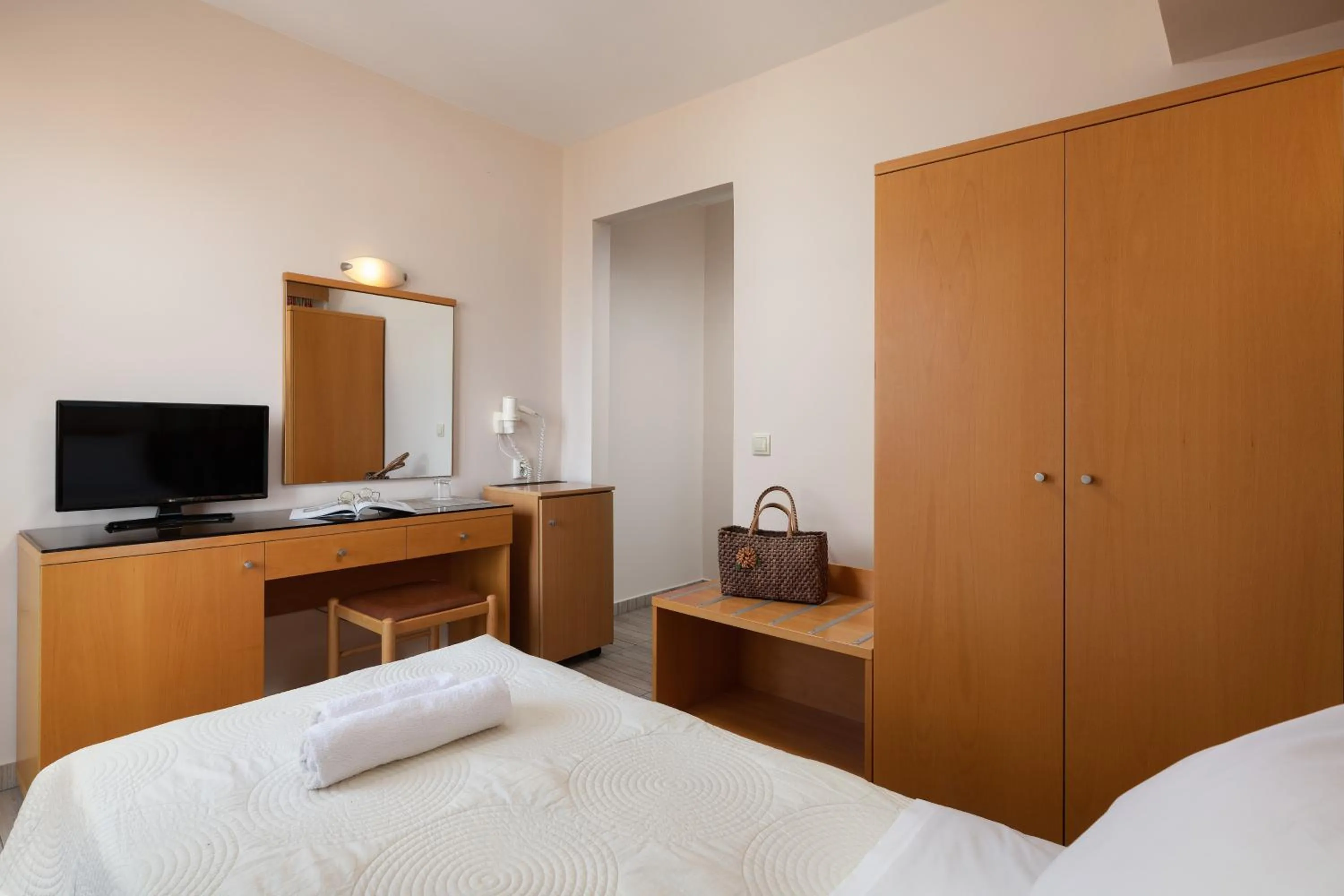 Bed in Nafsika Hotel