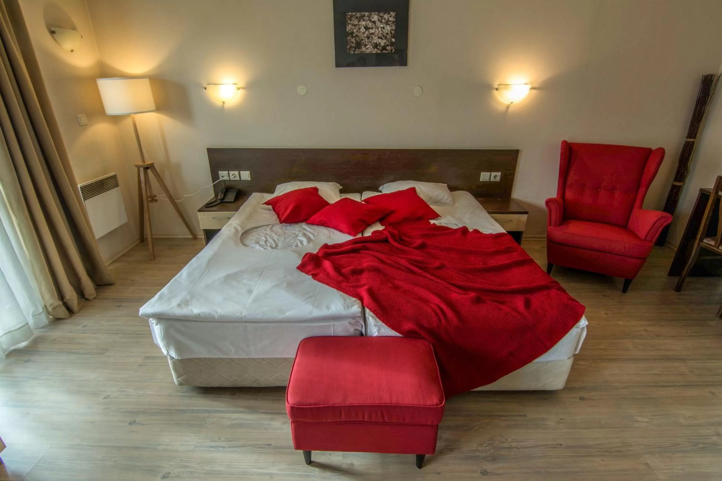 Bed in StayInn Banderitsa Apartments with kitchen & BBQ