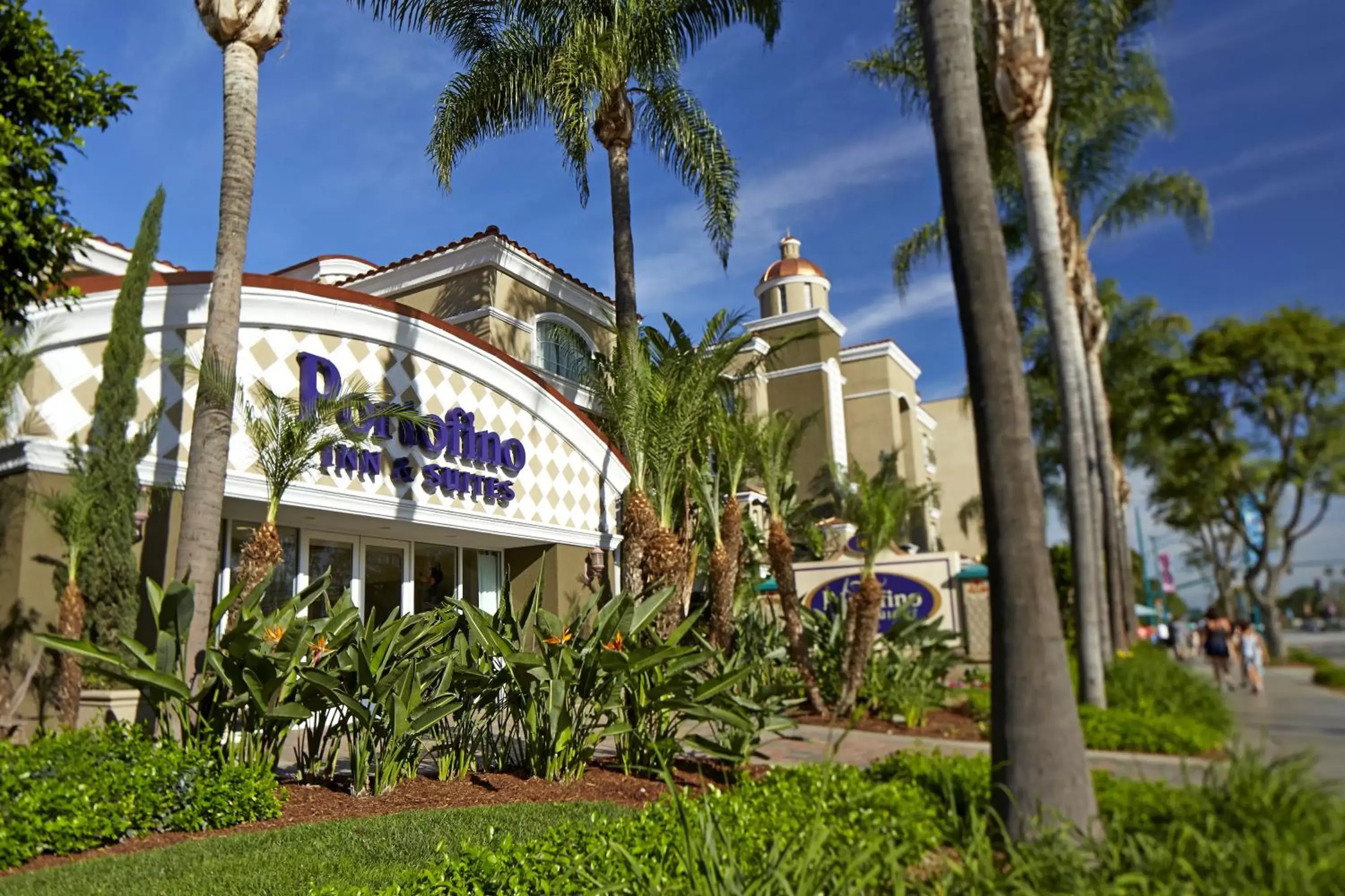 Facade/entrance, Property Building in Portofino Inn and Suites Anaheim Hotel