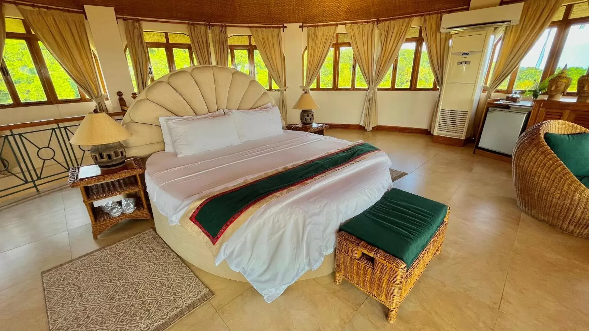 Bed in Coco Grove Beach Resort, Siquijor Island