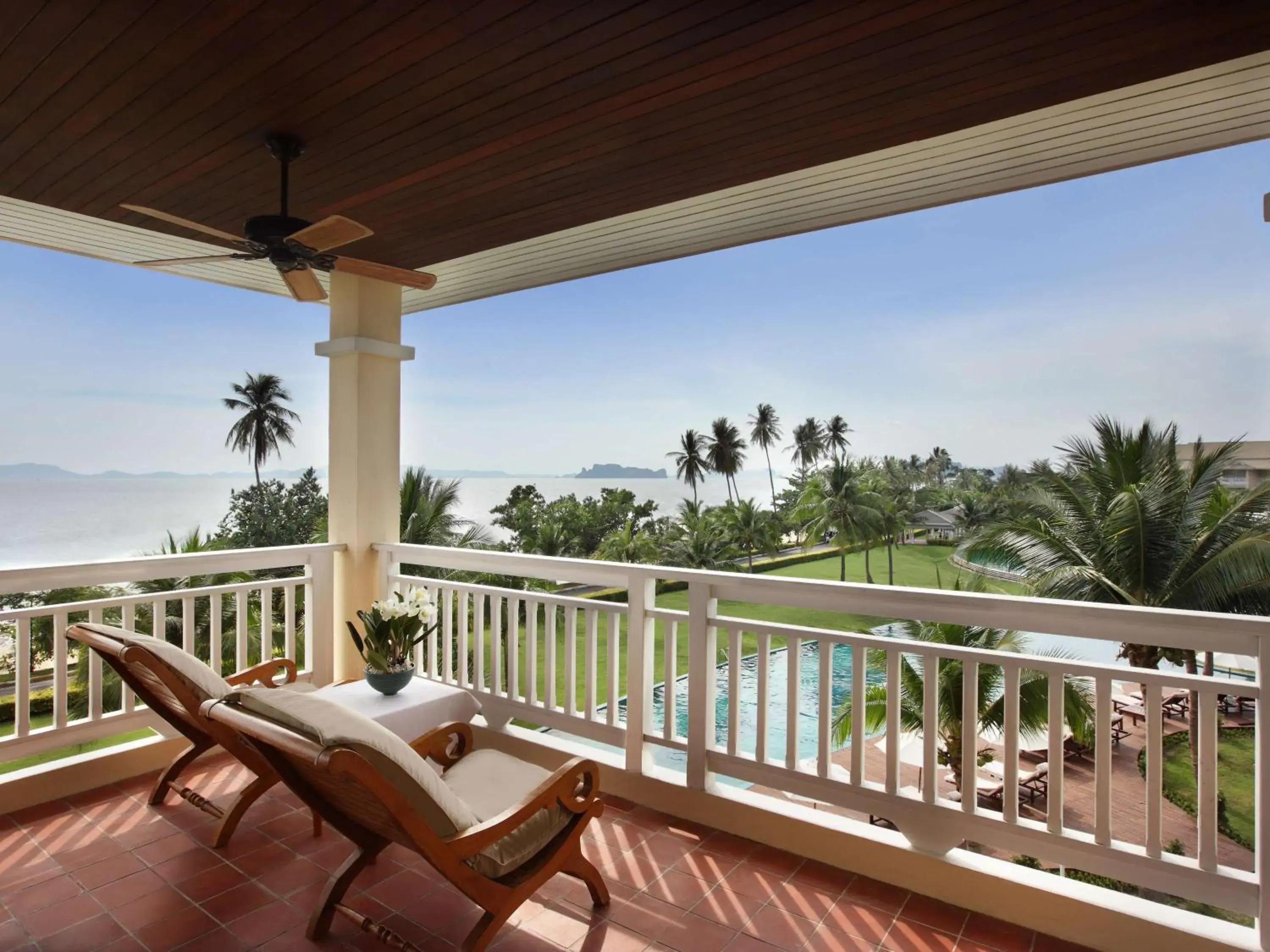 Bedroom, Balcony/Terrace in Sofitel Krabi Phokeethra Golf and Spa Resort