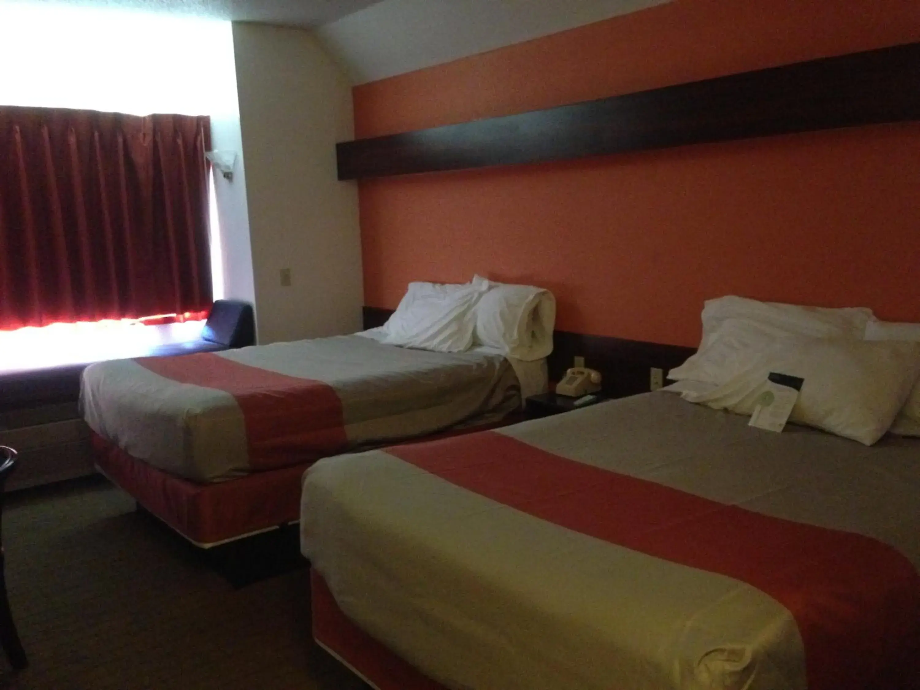 Bed in Motel 6-Olathe, KS
