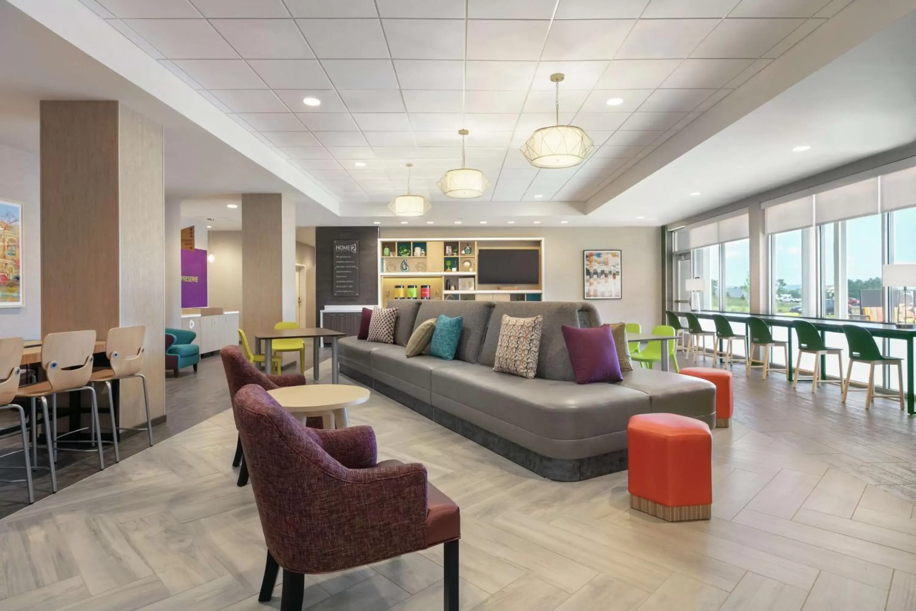 Lobby or reception, Seating Area in Home2 Suites By Hilton Easton