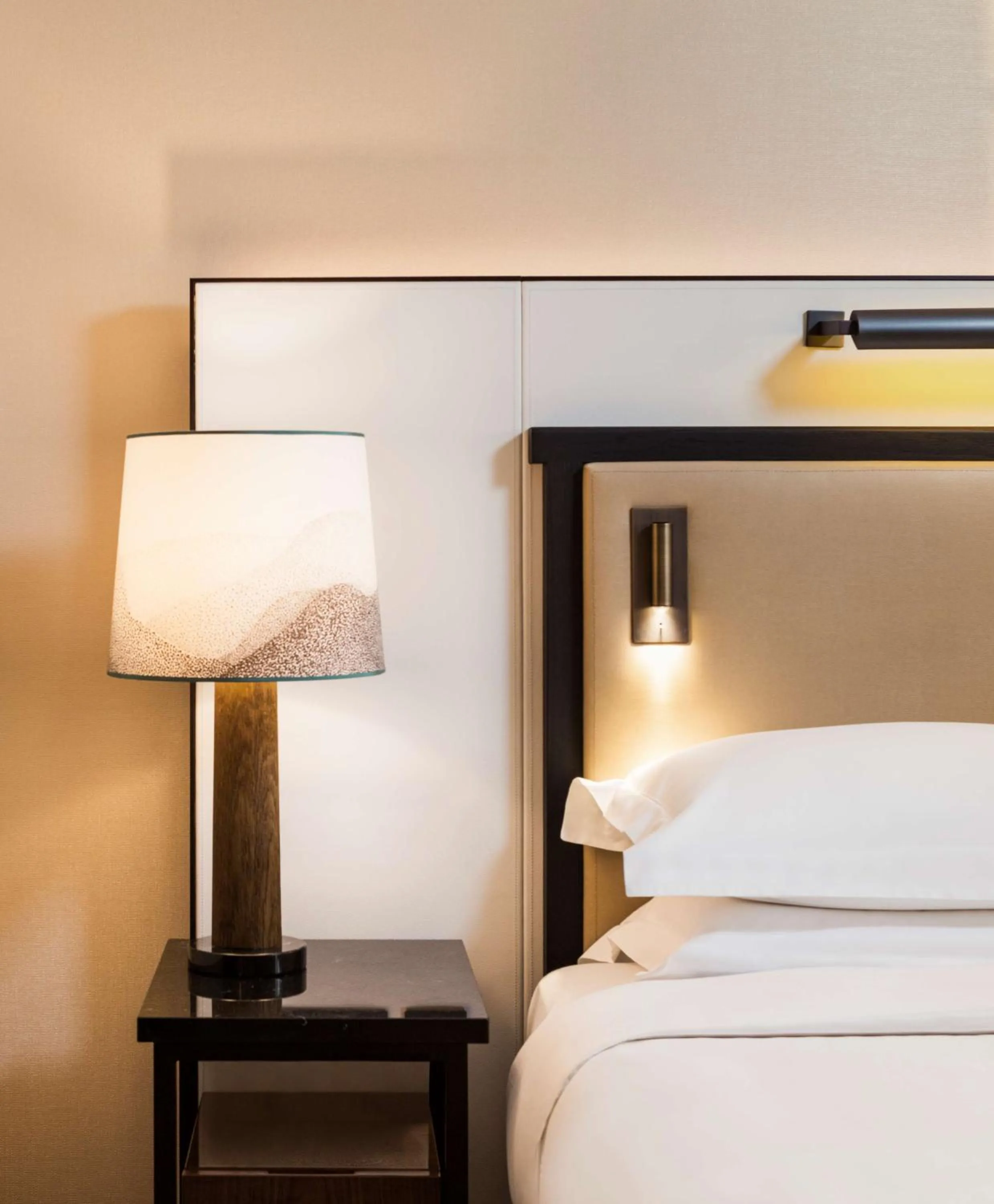 Decorative detail, Bed in Hyatt Paris Madeleine