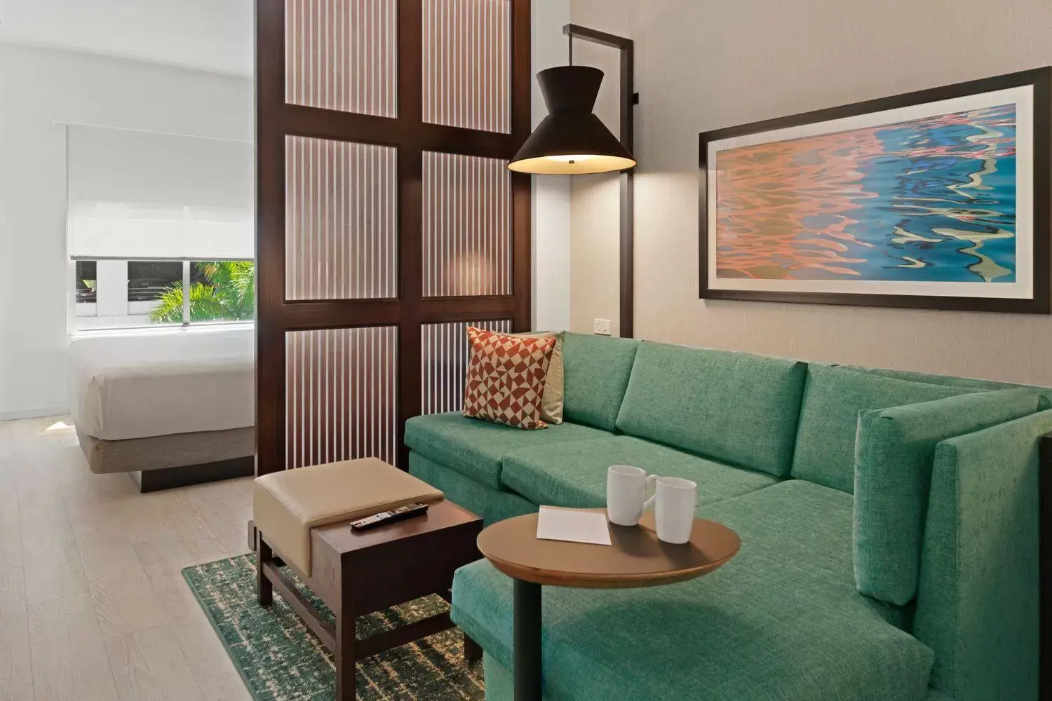 Bed, Seating Area in Hyatt Place West Palm Beach