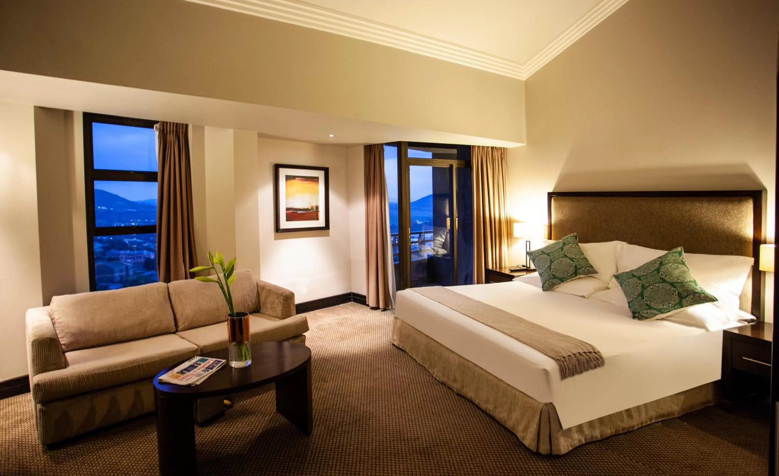 Bed in Avani Lesotho Hotel & Casino