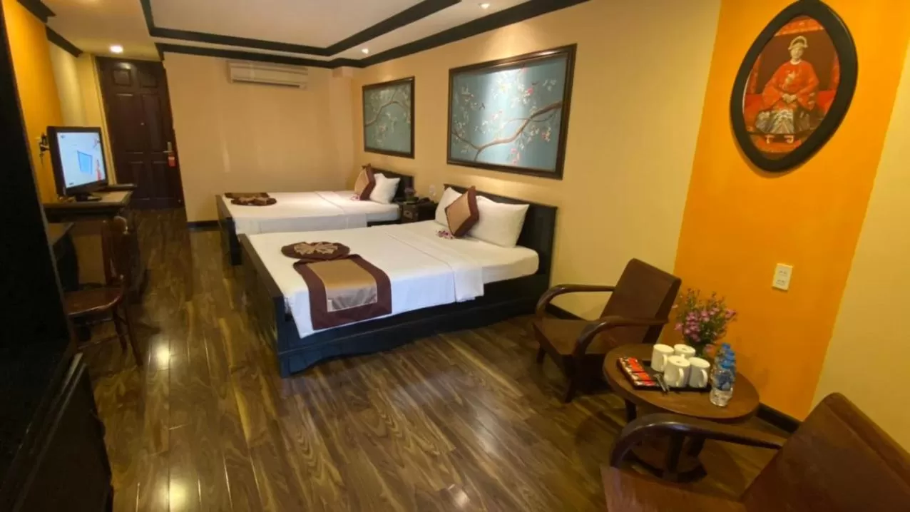 Bed in Ipeace Hotel - Bùi Viện Walking Street