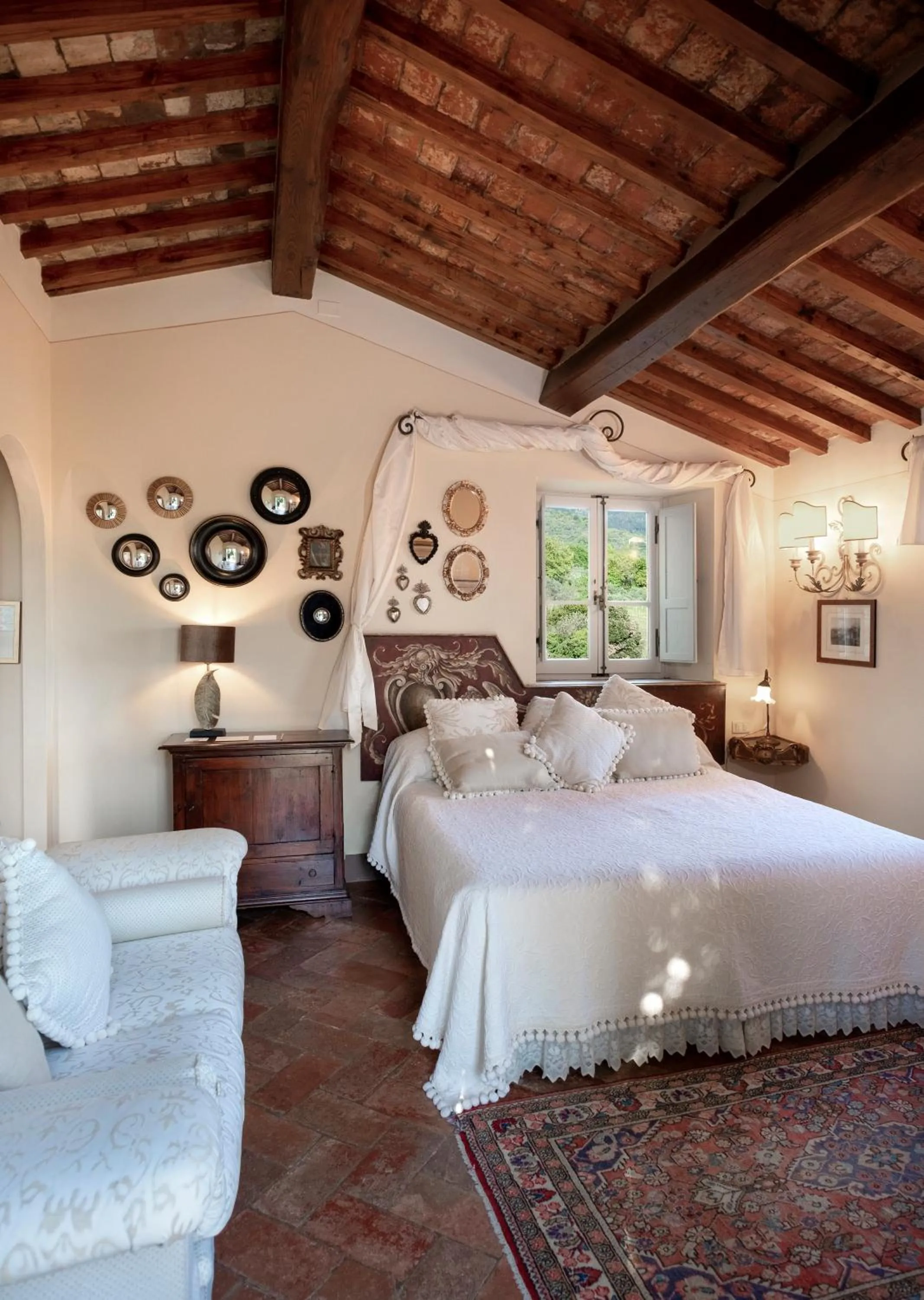 Bedroom, Bed in Il Falconiere Relais & Spa