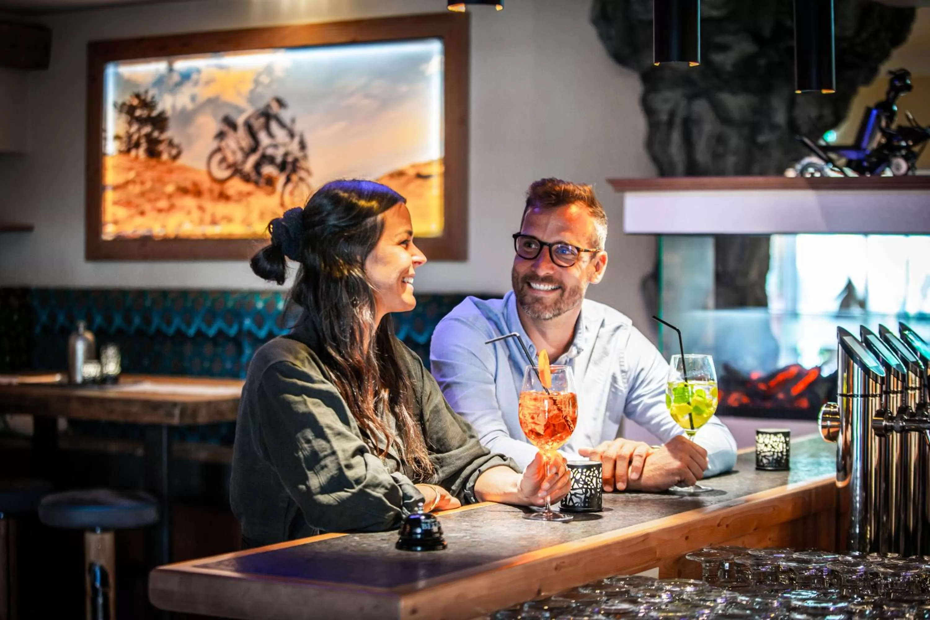 Lounge or bar in Grizzly Sport & Motorrad Resort