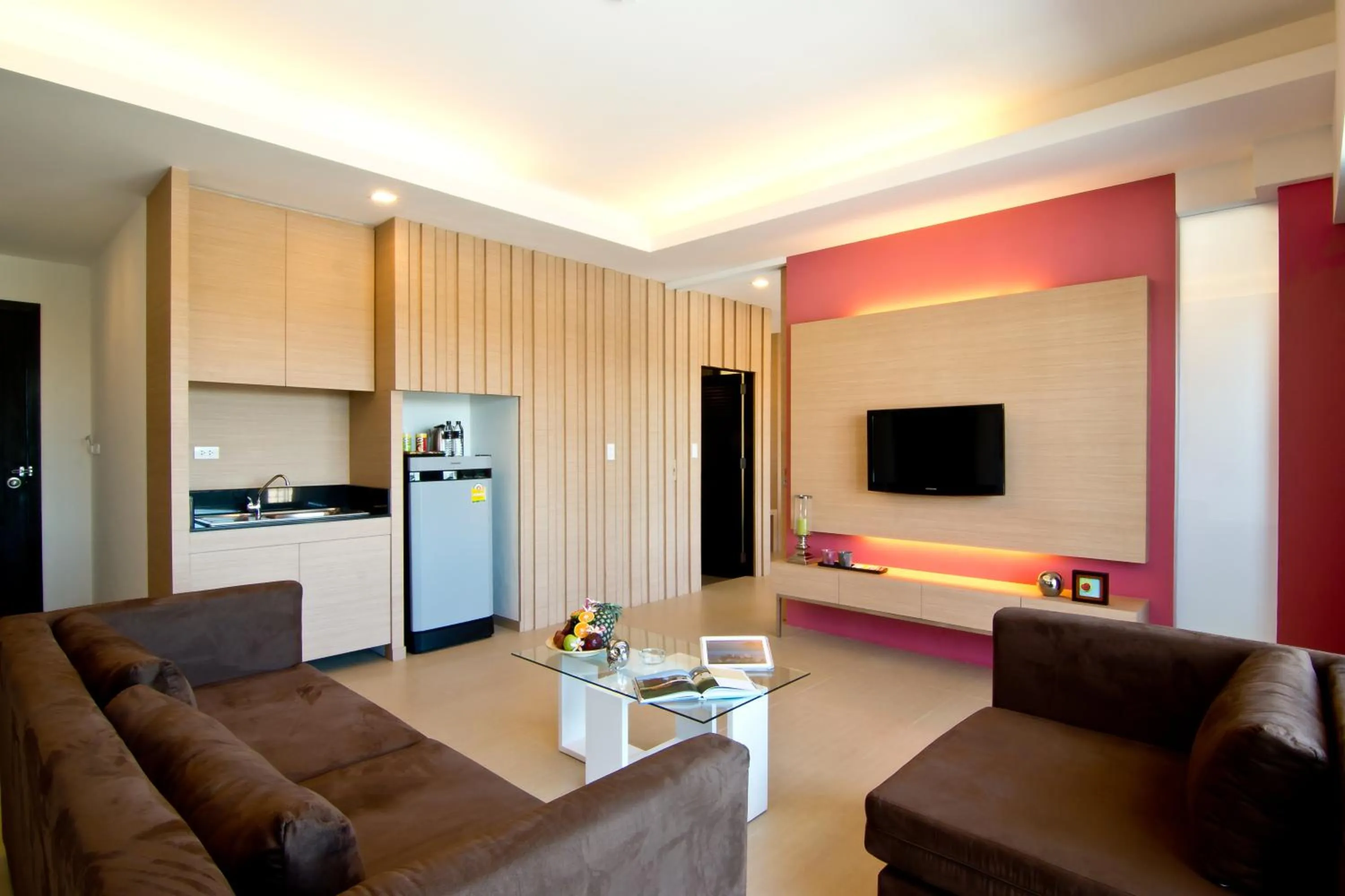 Living room in Hotel J Residence Pattaya