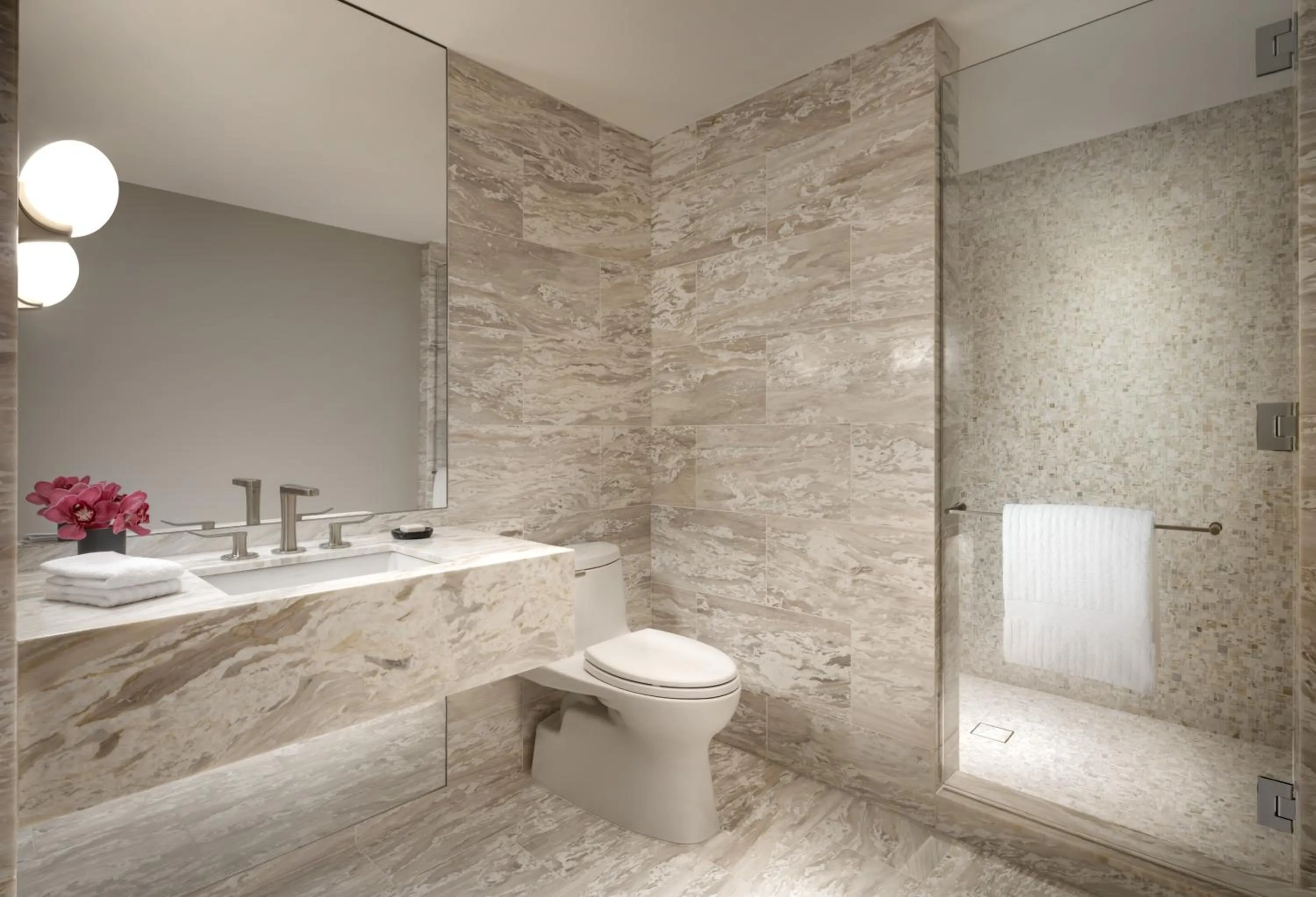 Shower in Fairmont Century Plaza Los Angeles at Beverly Hills