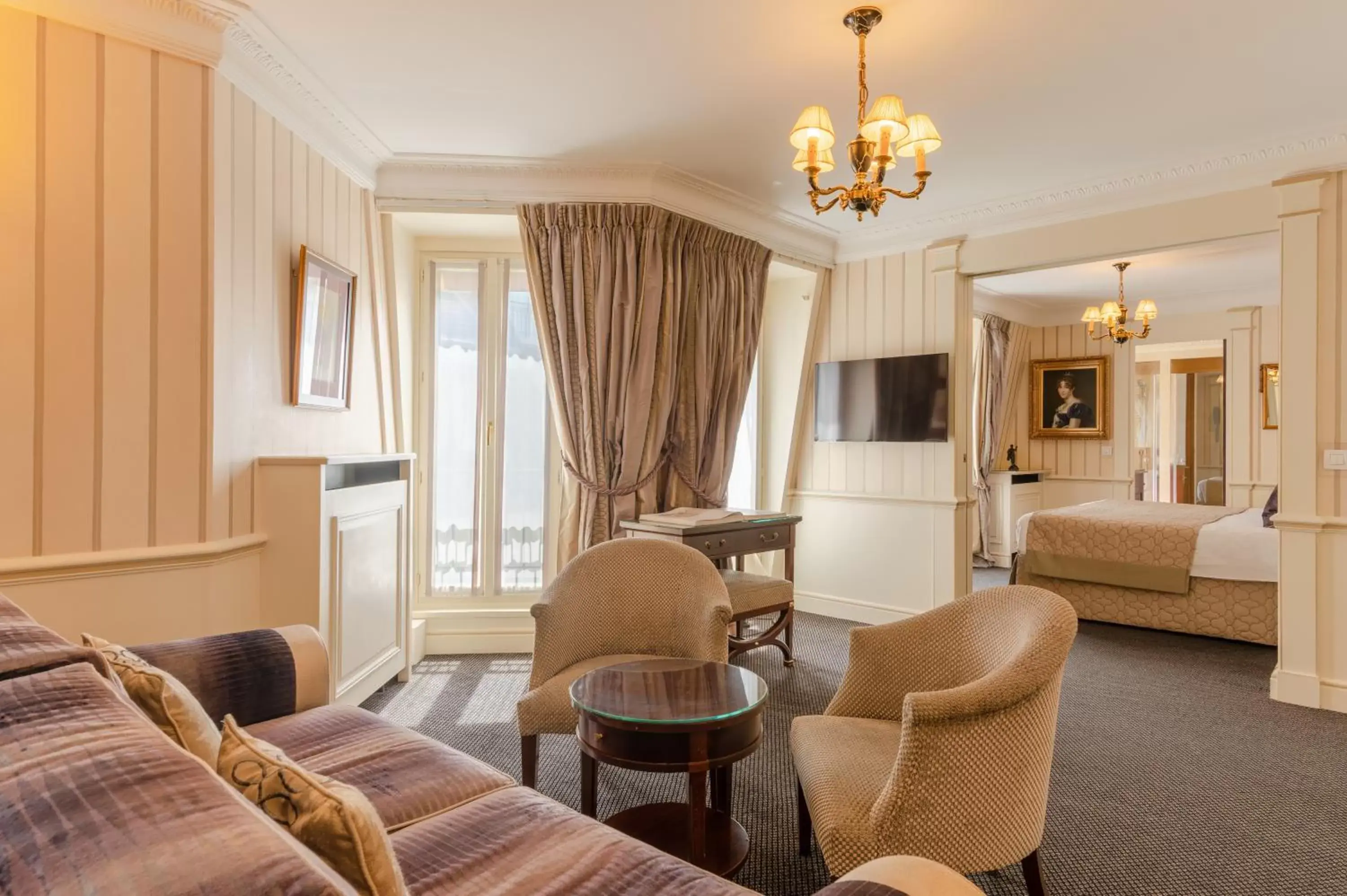 Seating area in Hotel Napoleon Paris