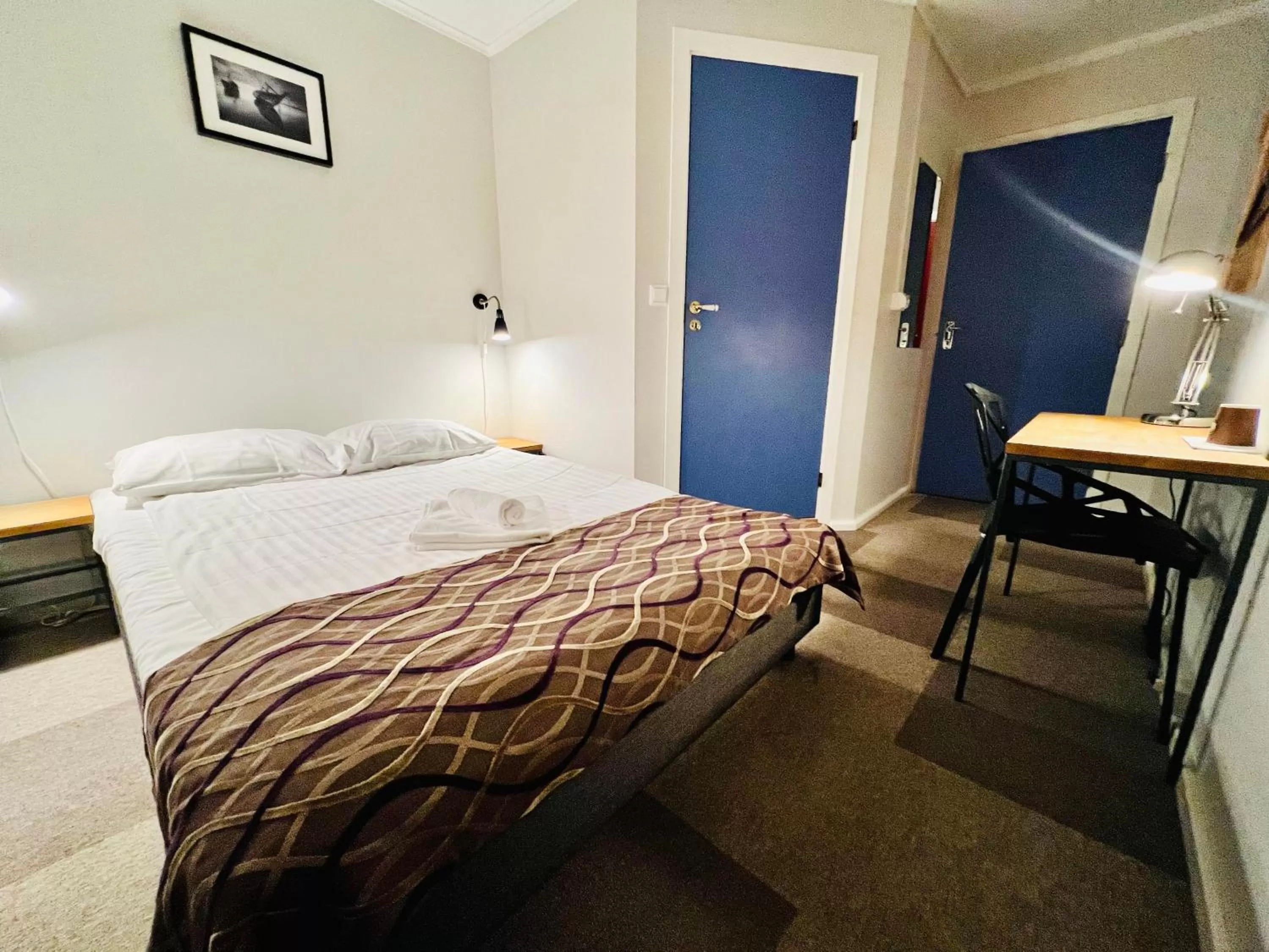 Bed in Arctic Hotel Nordkapp