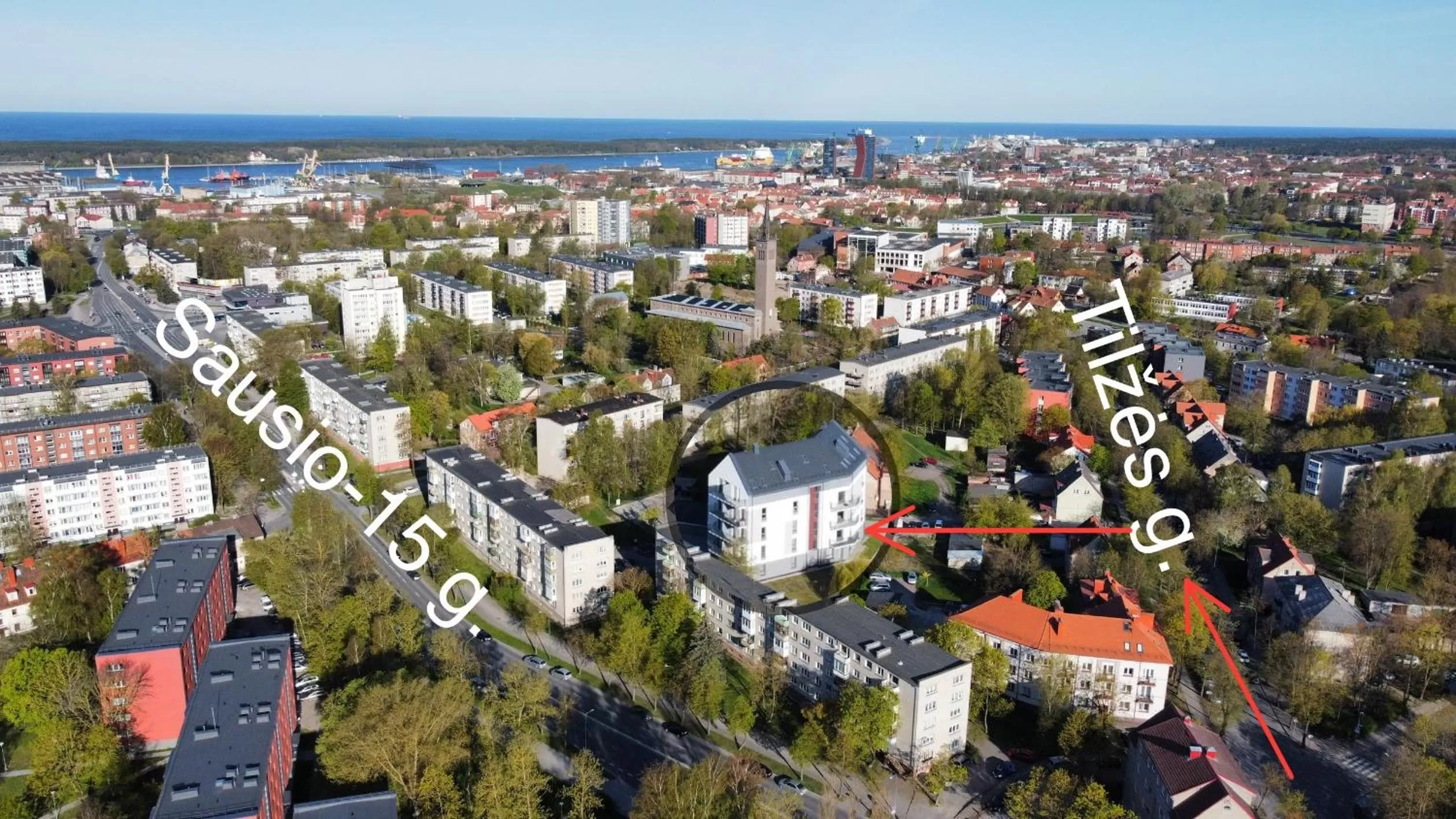 Property building in Tilzes Studio apartaments, Self check-in, Free parking, Comfort