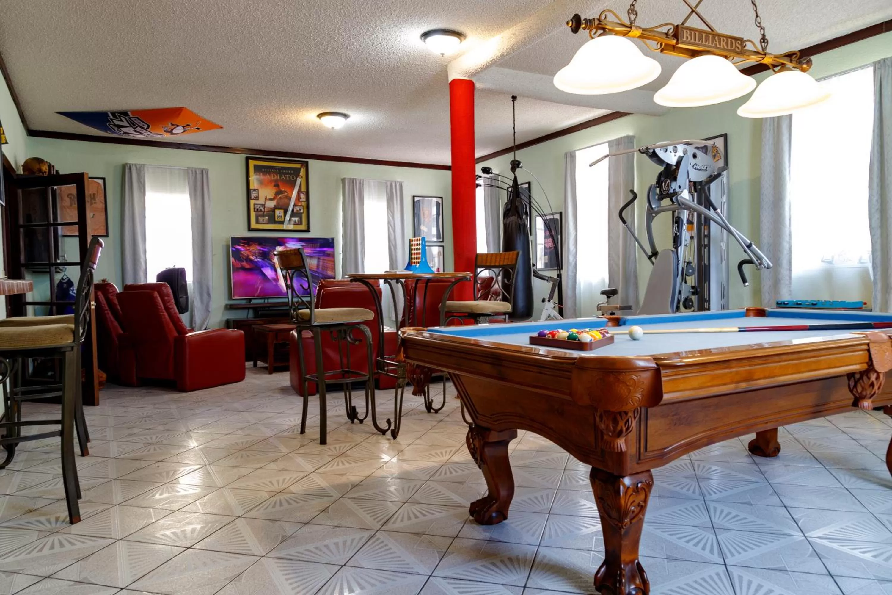 Billiard in Playa Hermosa Inn at the beach