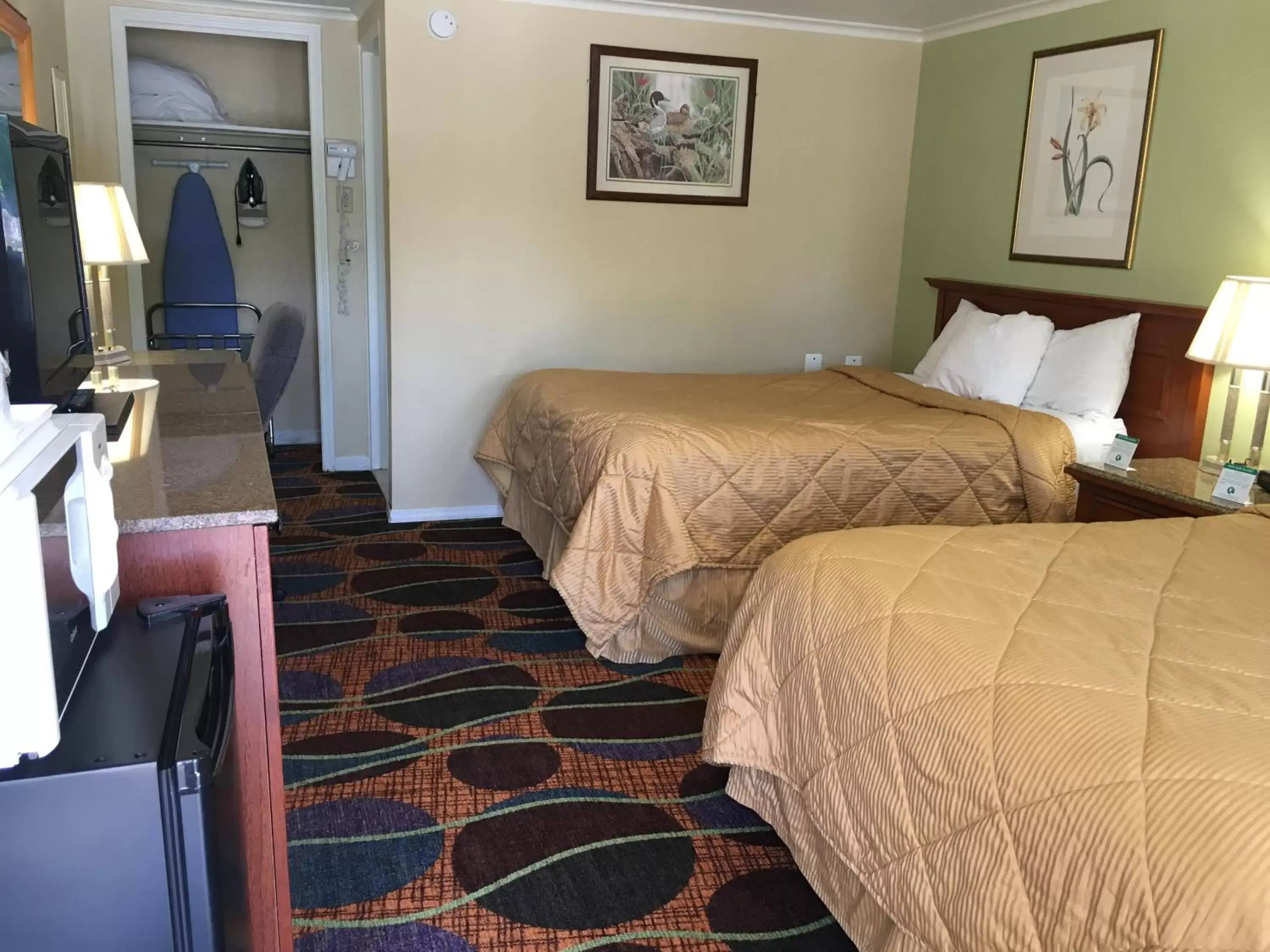 Photo of the whole room, Bed in colony motel Jamestown