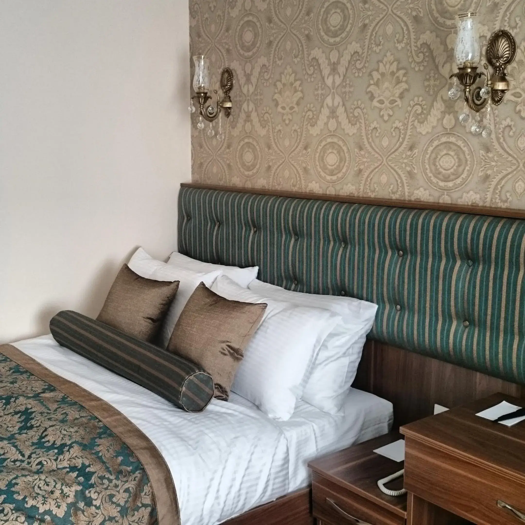 Decorative detail, Bed in Marmara Place Old City Hotel