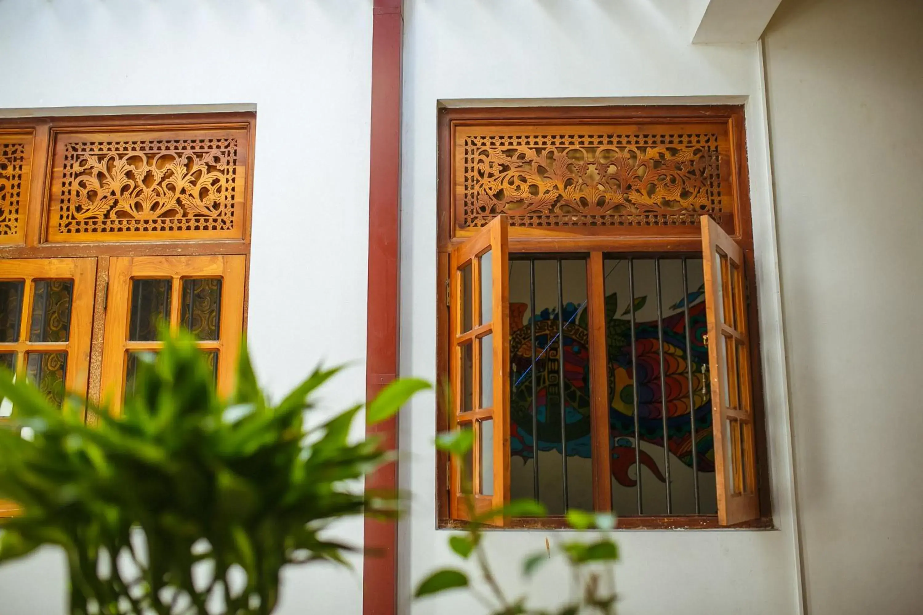 Patio in Hostel First @ Colombo Airport