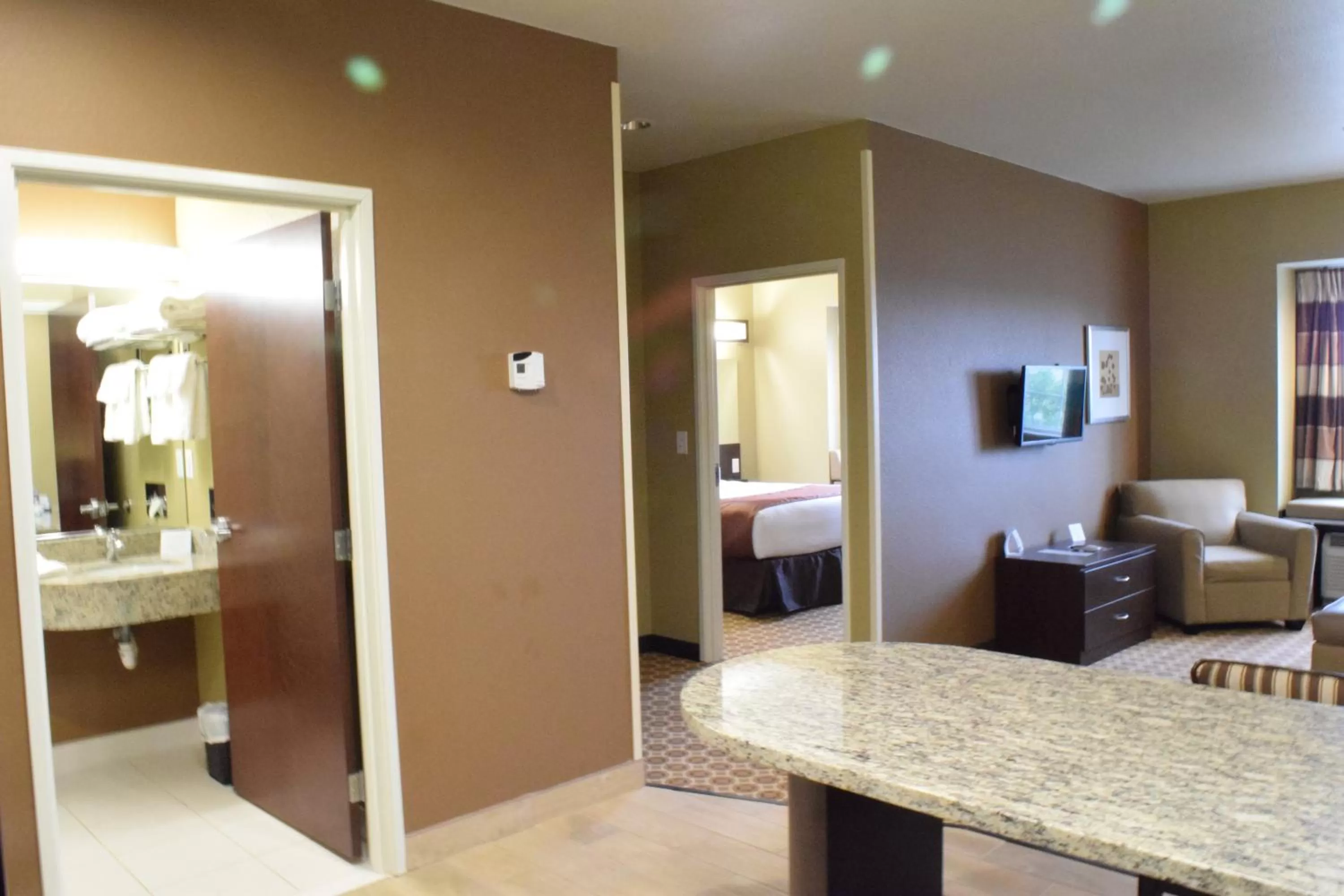 Decorative detail in Microtel Inn and Suites Pecos