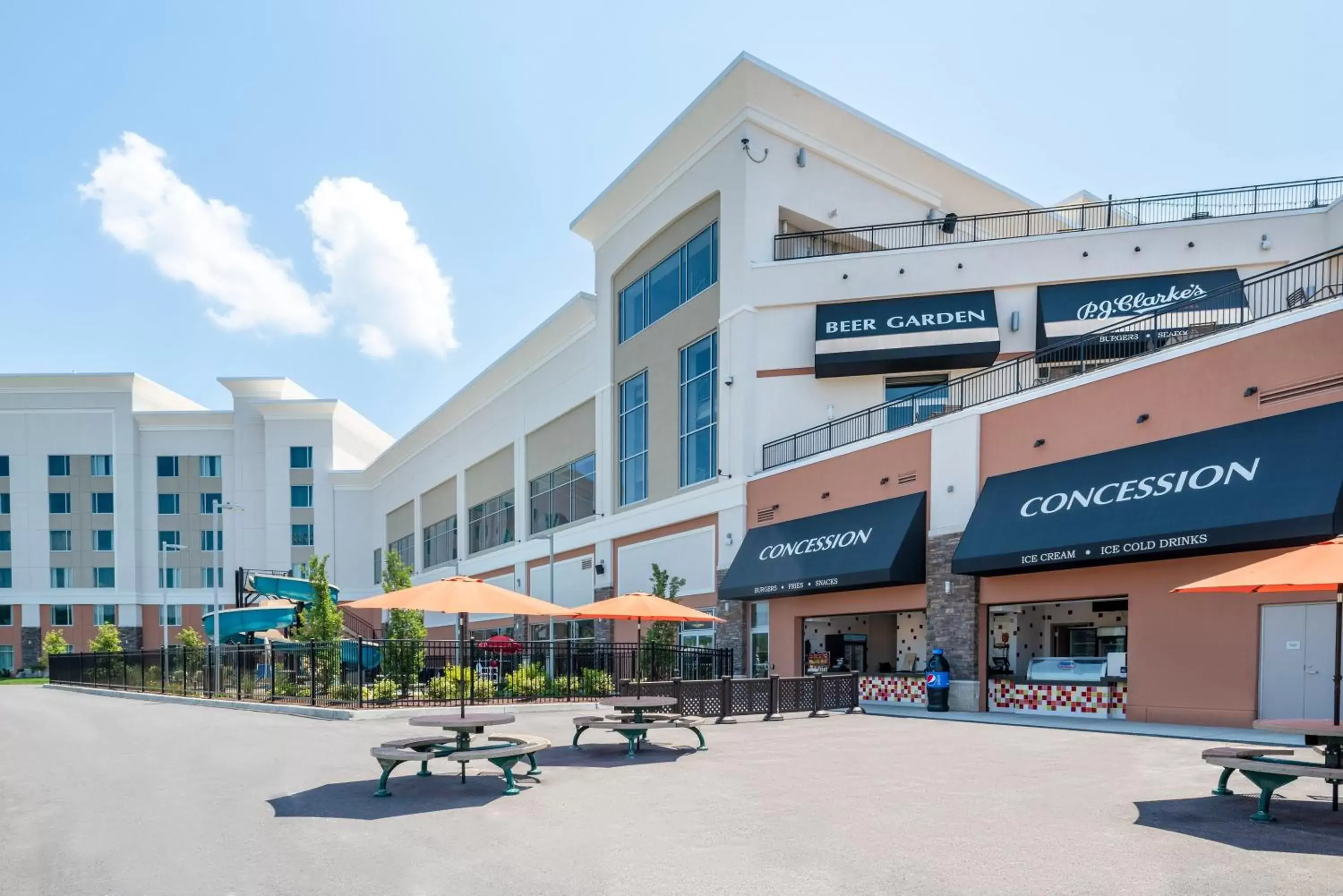 Patio, Property Building in Tioga Downs Casino and Resort