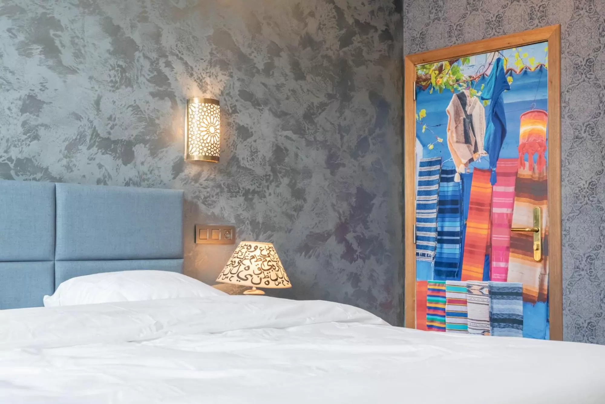 Decorative detail, Bed in Ryad Mogador Liège