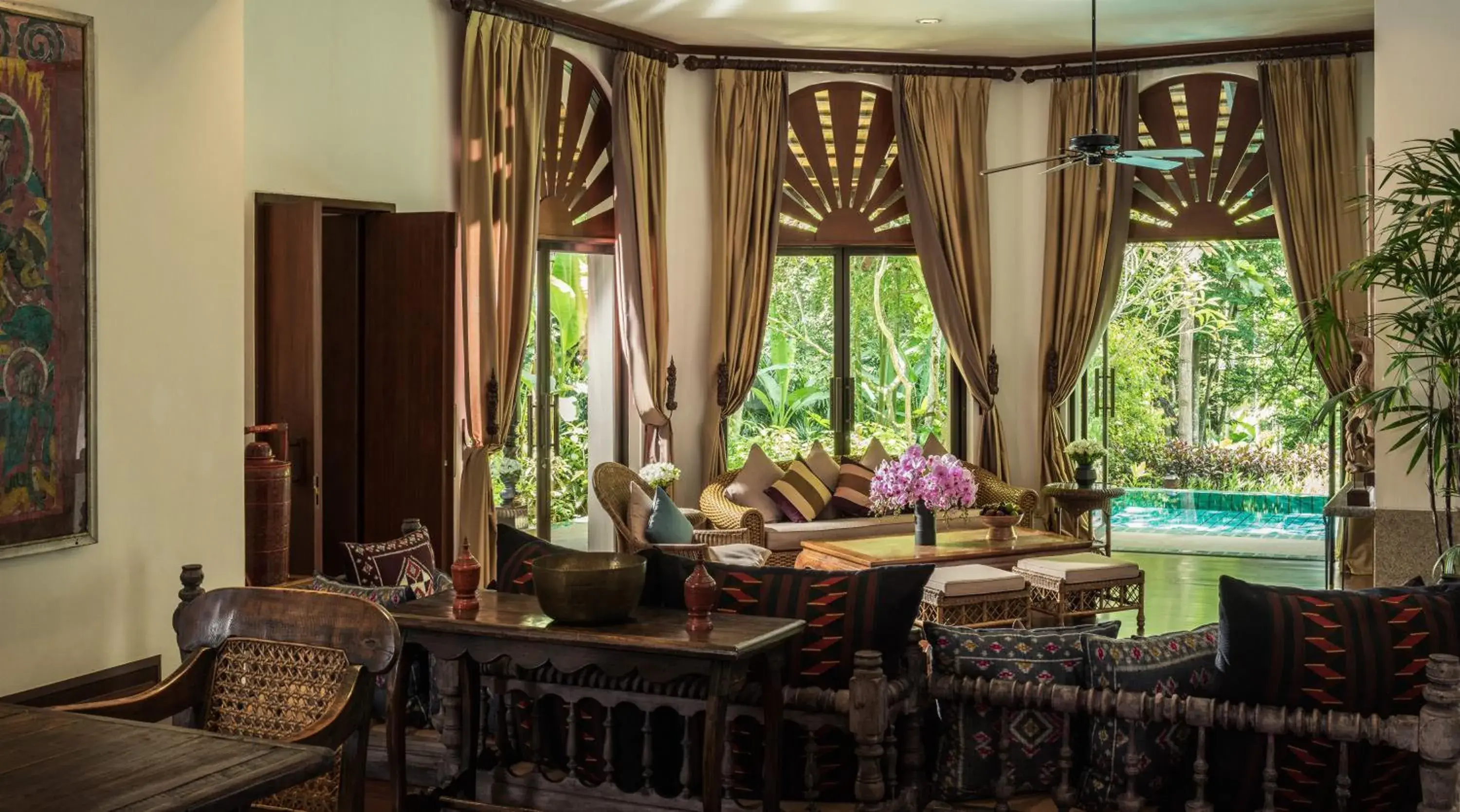 Living room in Four Seasons Resort Chiang Mai