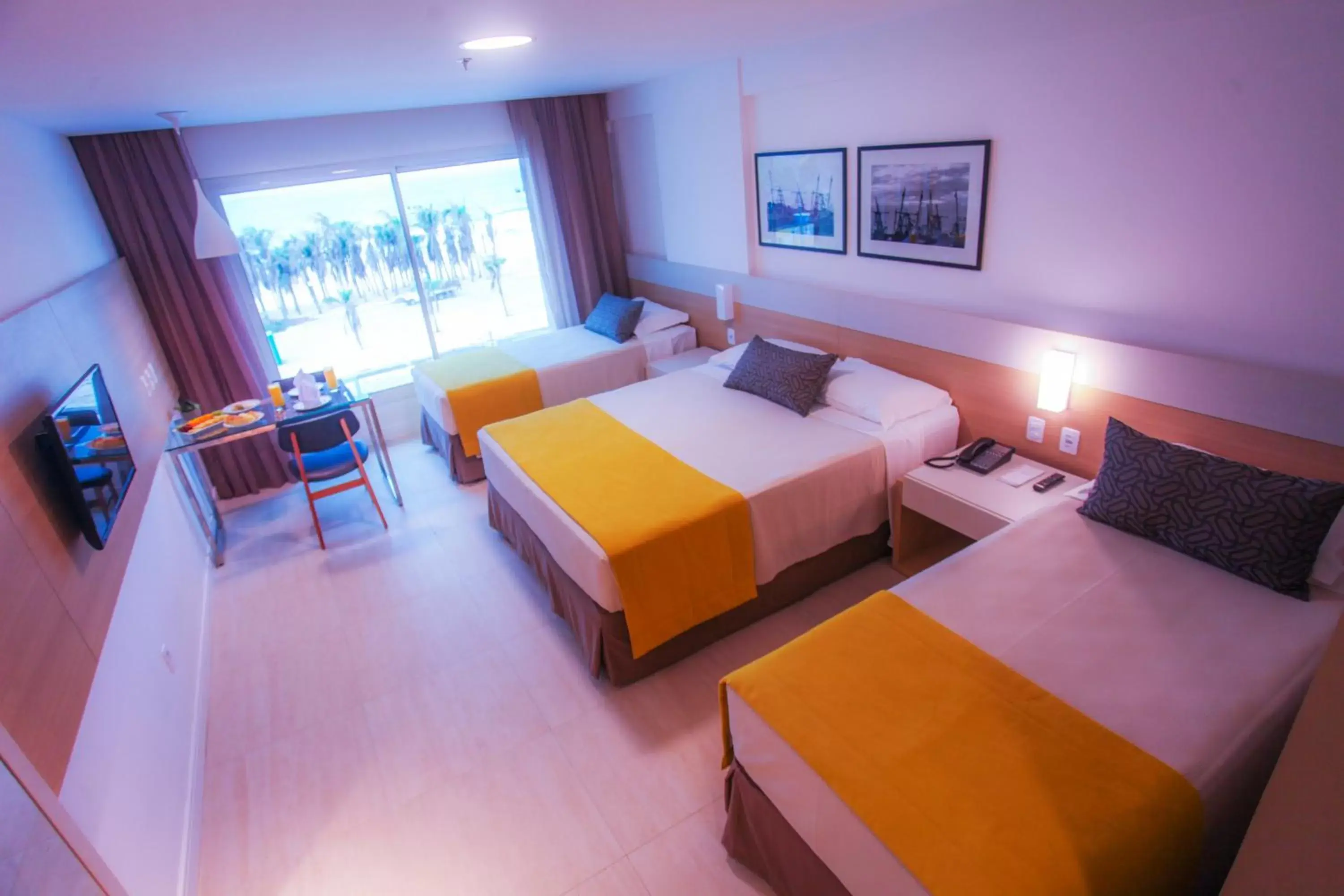 Superior Triple Room with Frontal Sea View in Gran Mareiro Hotel