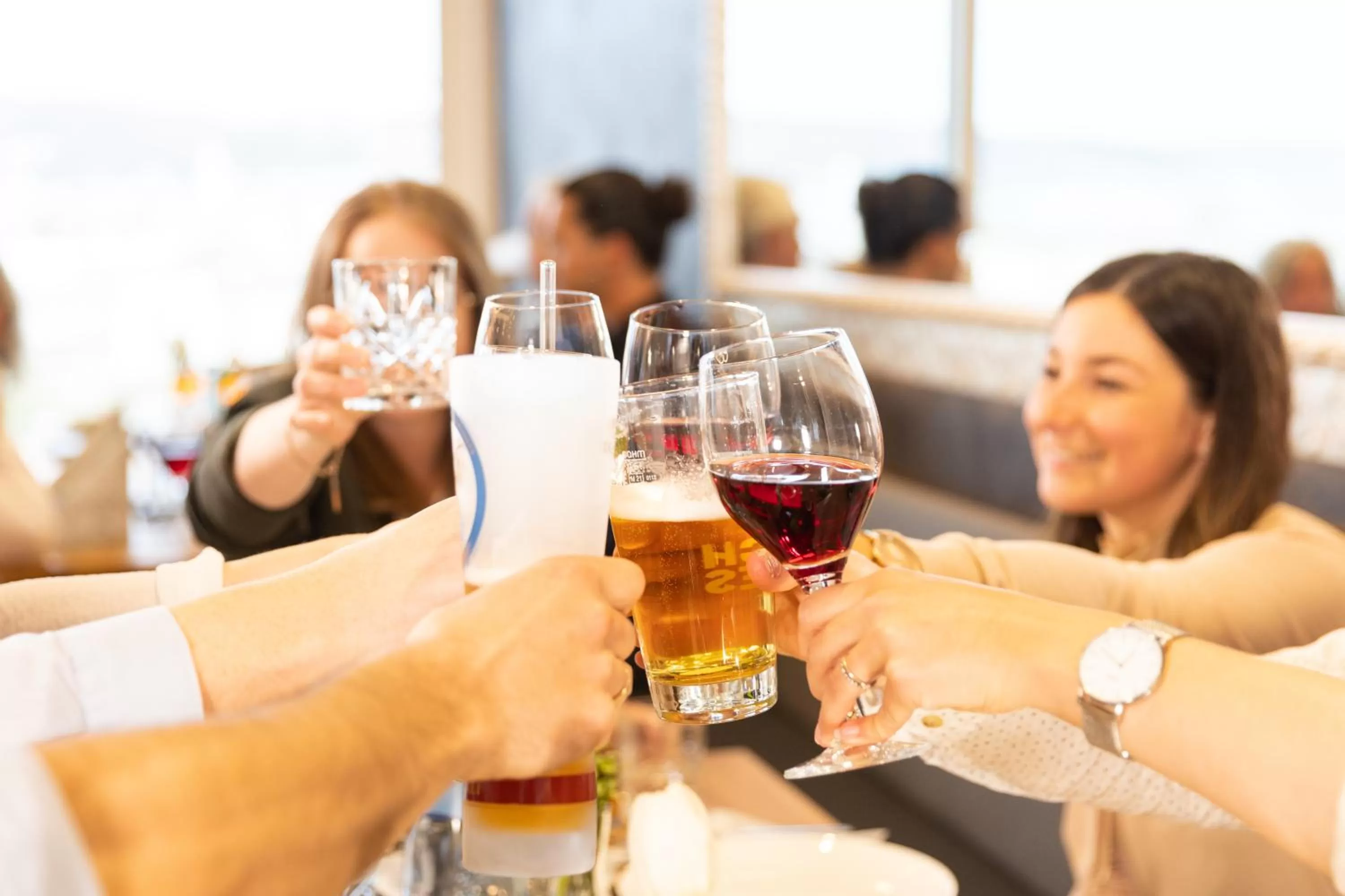 People in Hotel Restaurant Sennerbad