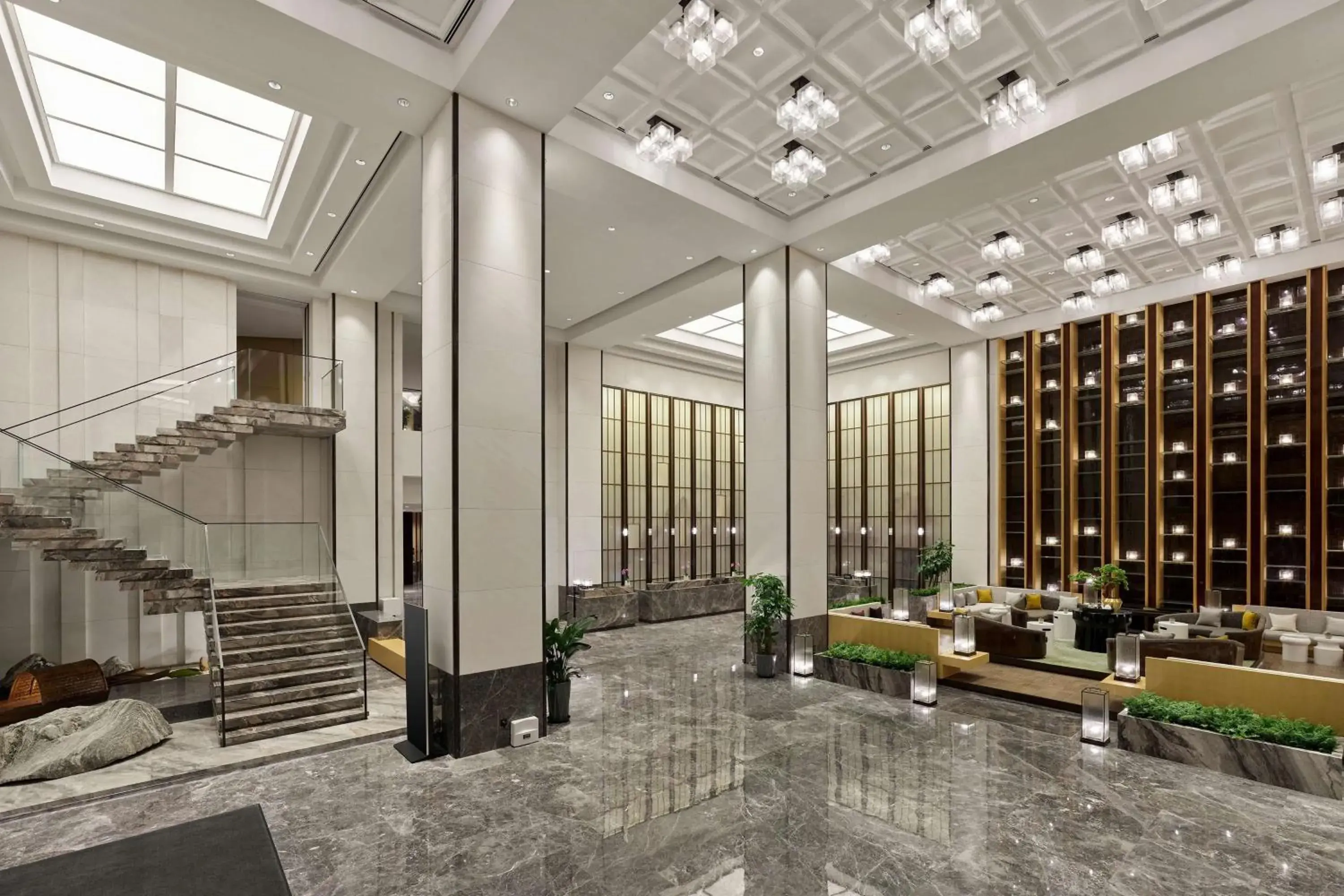 Lobby or reception in Hilton Suzhou Yinshan Lake