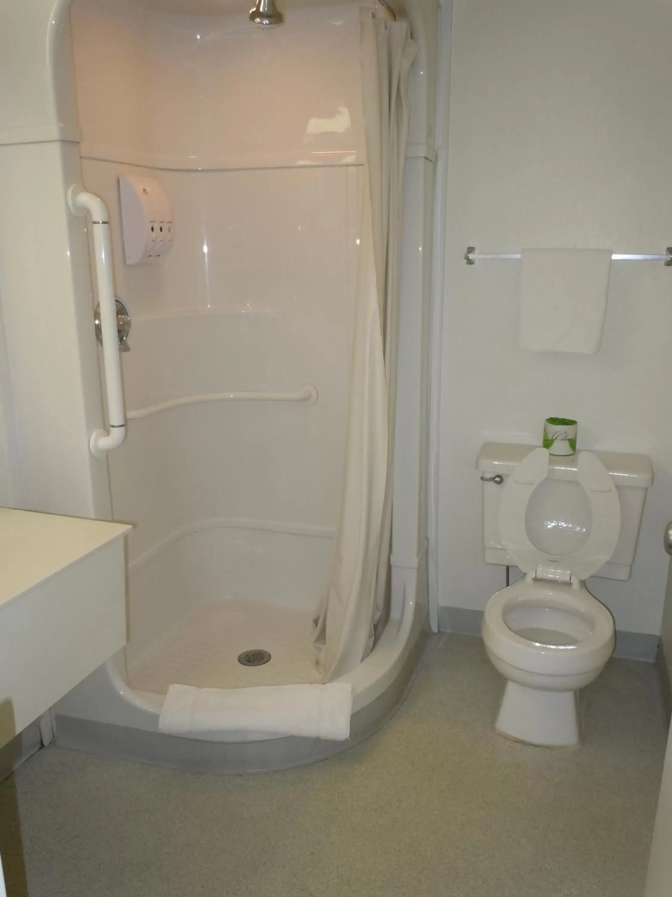 Toilet, Bathroom in Travelodge by Wyndham Grand Rapids North