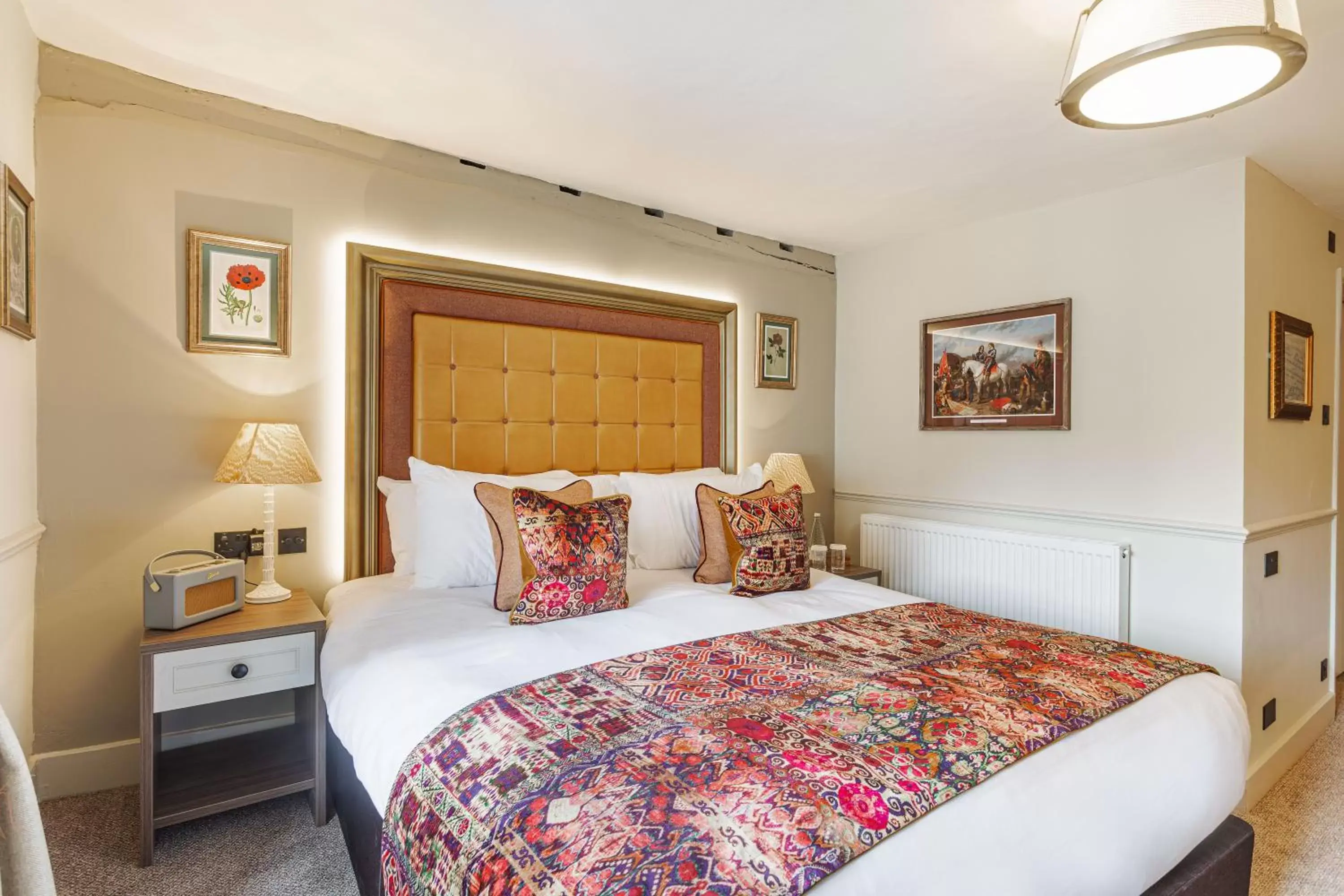Bed in The George Hotel, Amesbury, Wiltshire