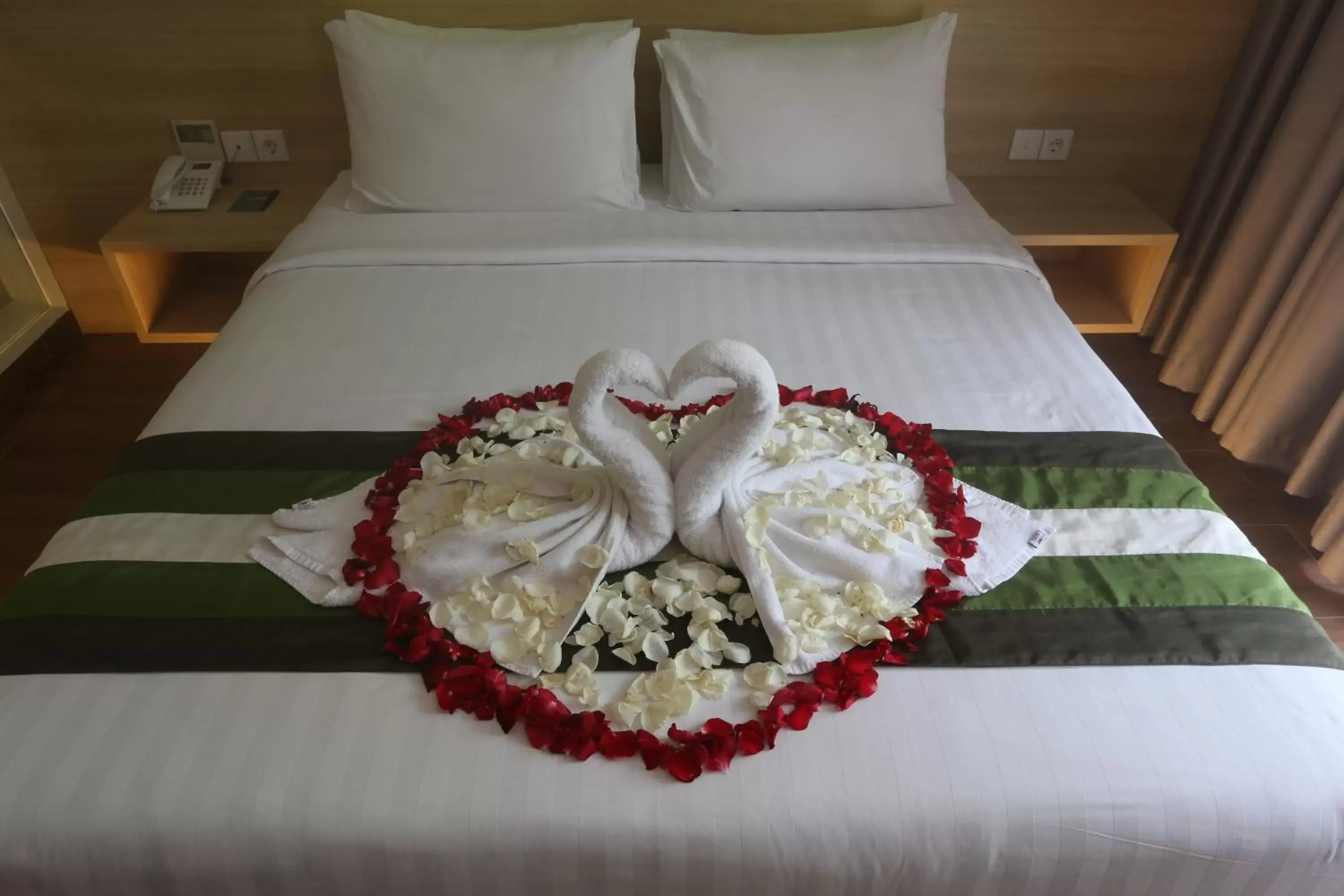 Bed in Grand Whiz Hotel Nusa Dua Bali